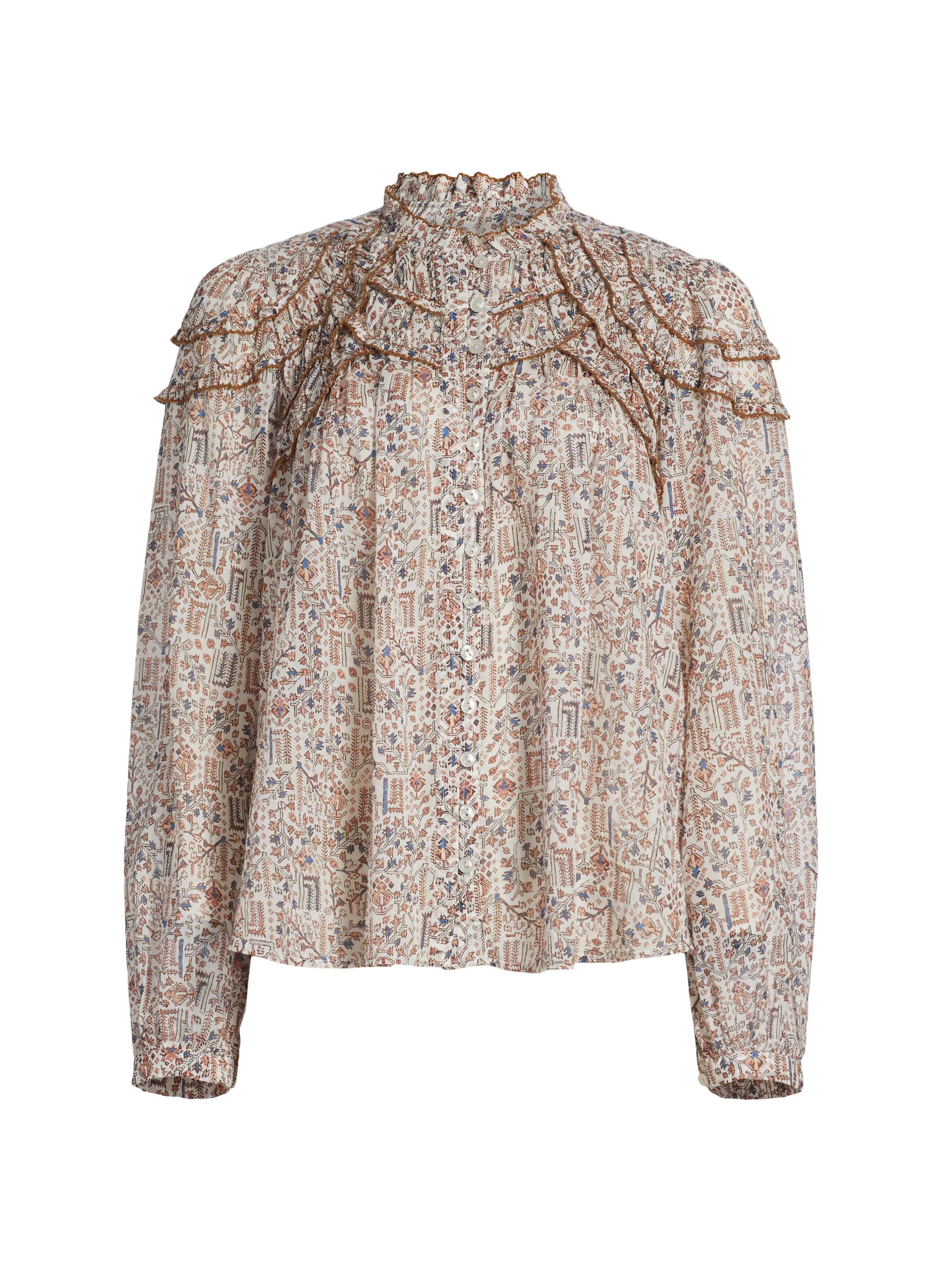 Isabel Marant Étoile Christa Printed Cotton Blouse | Saks Fifth Avenue