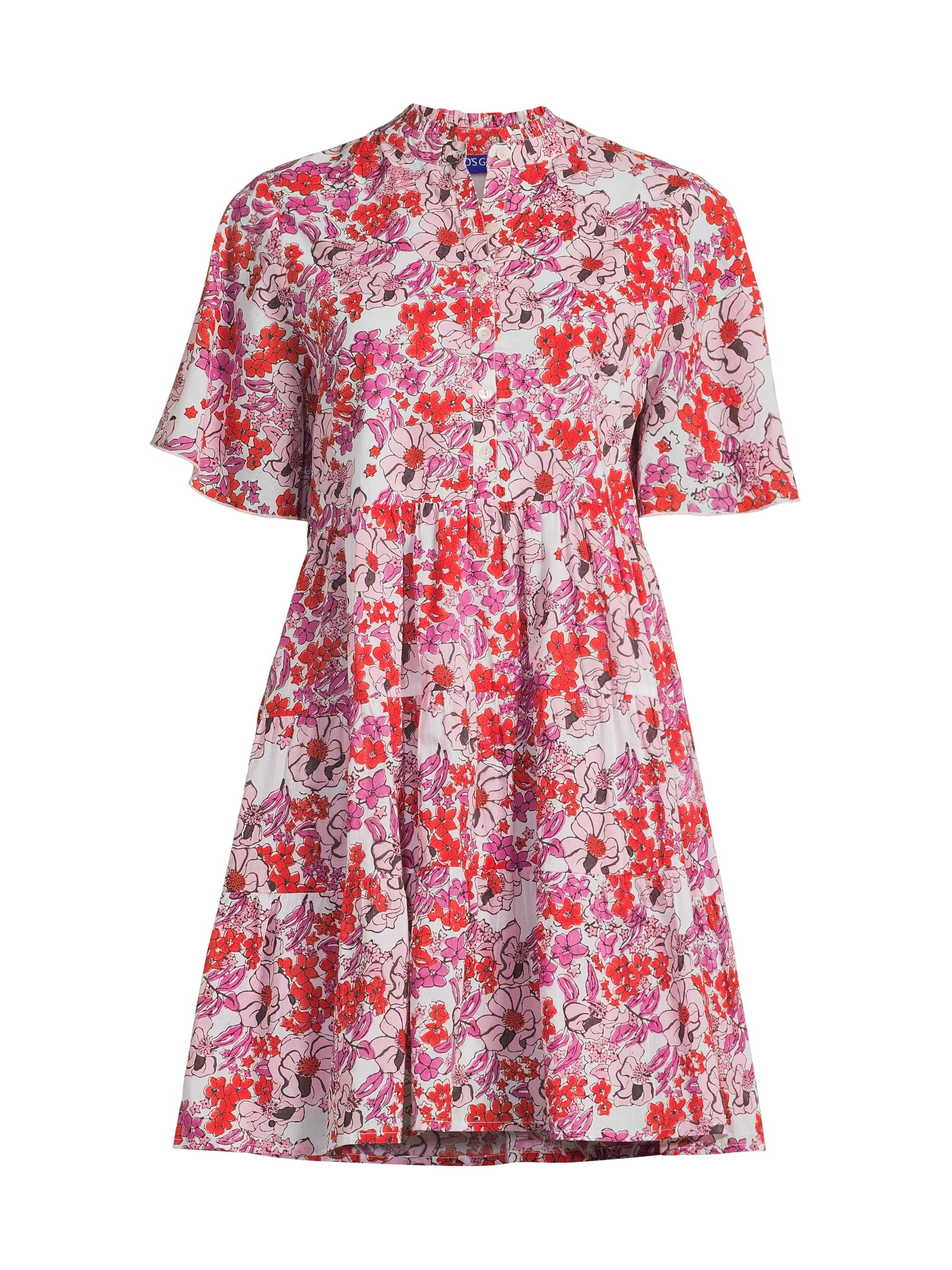 Ro's Garden Women's Vibeka Floral Cotton Minidress - Pink Nerano