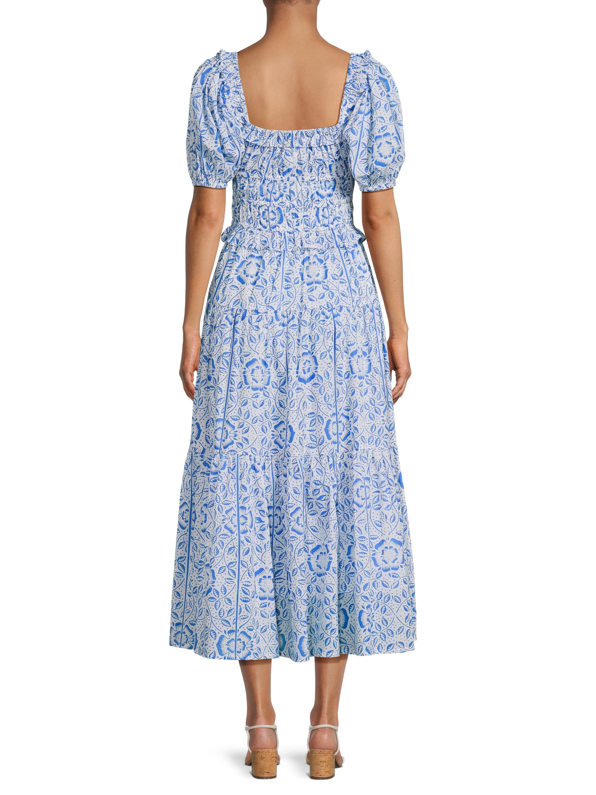 Ro's Garden Percy Floral Cotton Midi-Dress | Saks Fifth Avenue