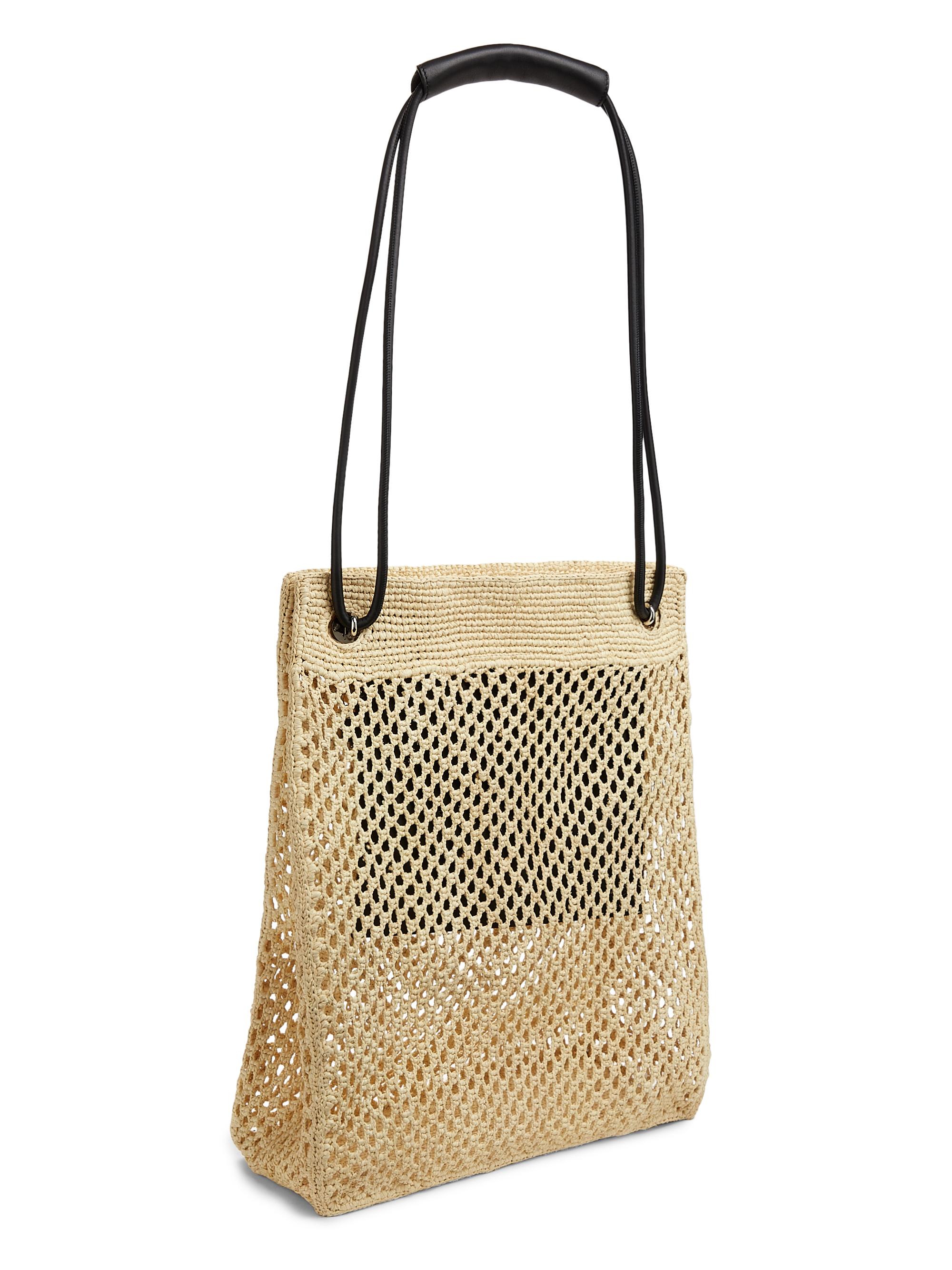 LOEWE LOEWE x Paula's Ibiza Pebble Hobo Honeycomb Raffia