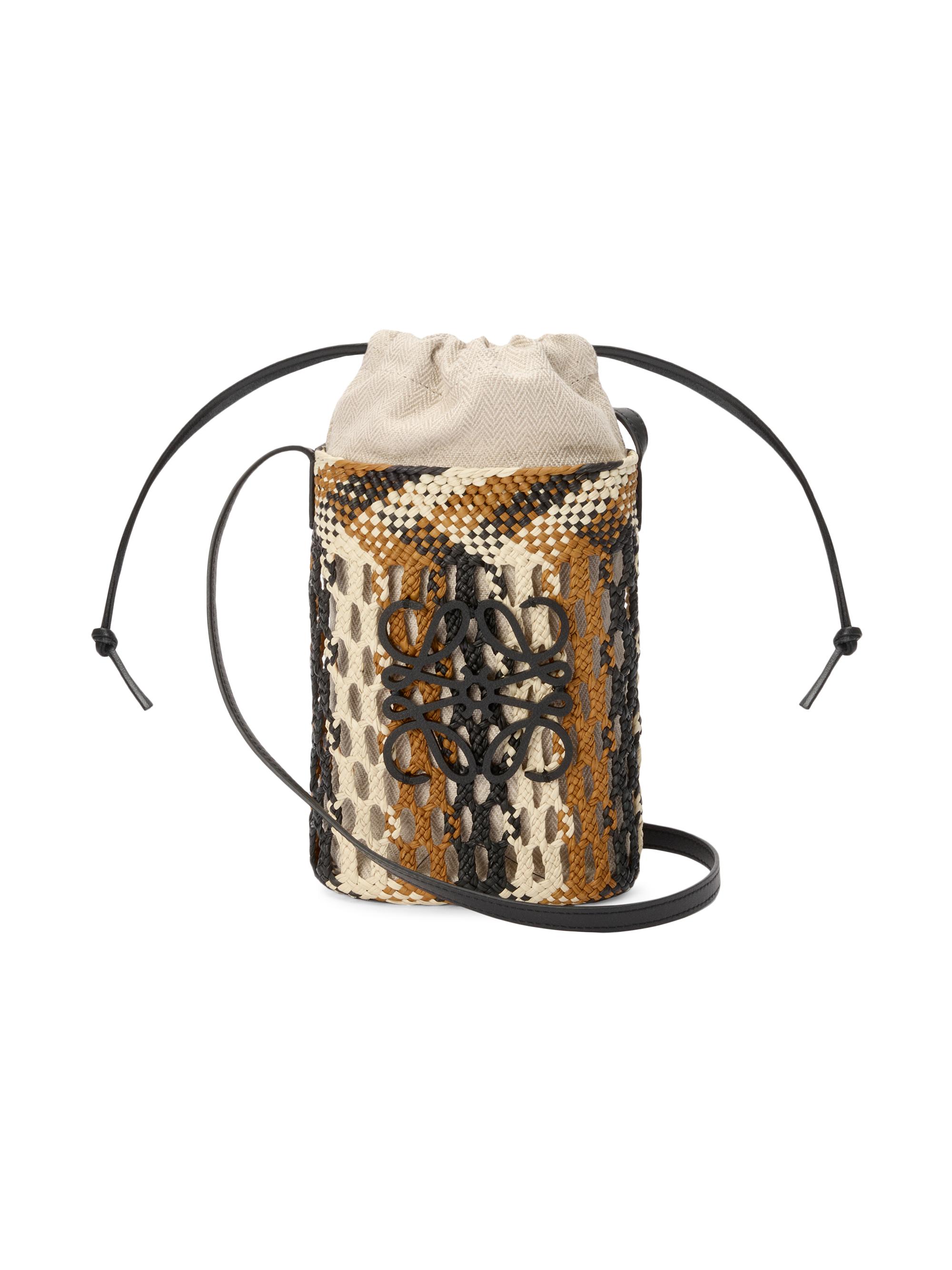 LOEWE Women's  x Paula's Ibiza Monogram Square Pocket Bucket Bag - Chocolate Ochre