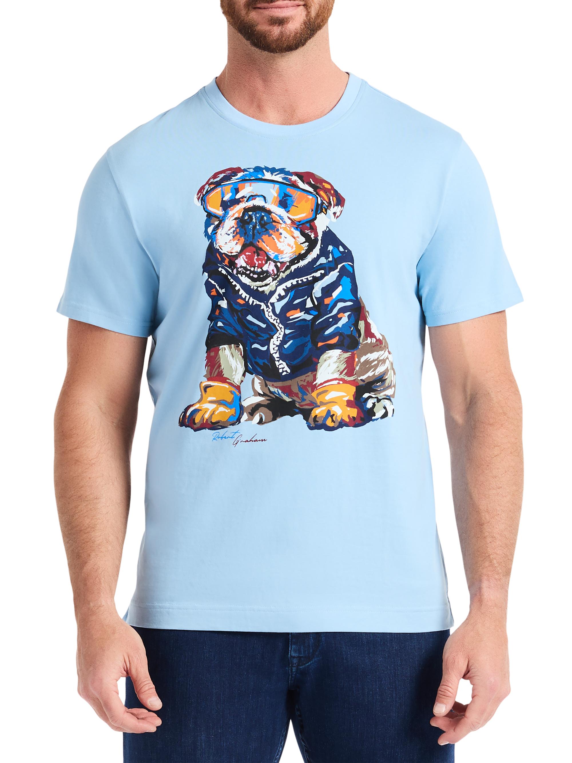 Robert Graham Men's Chill Graham Graphic T-Shirt - Slate Blue
