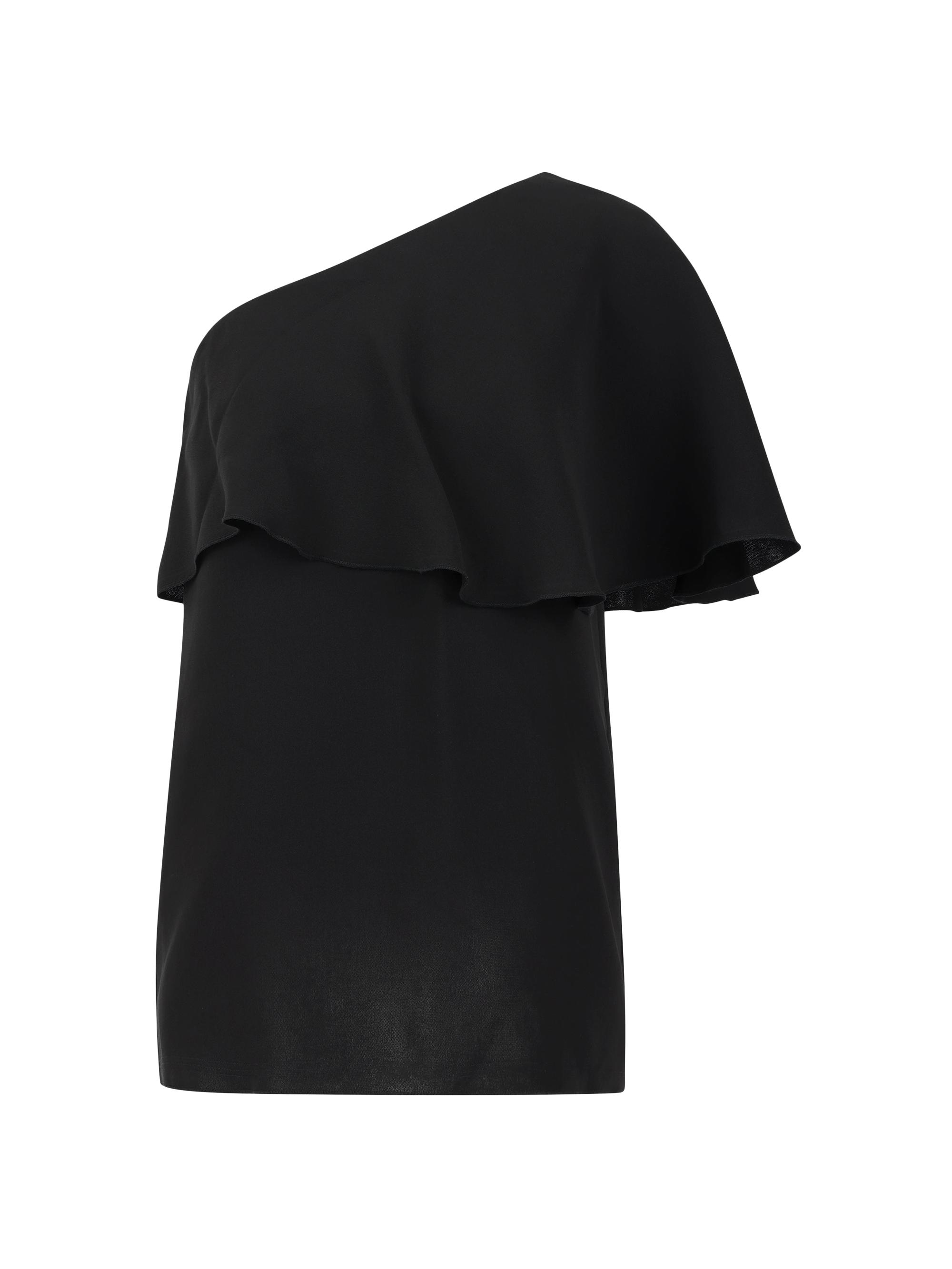 Careste Women's Rome Asymmetrical Cape Top - Black