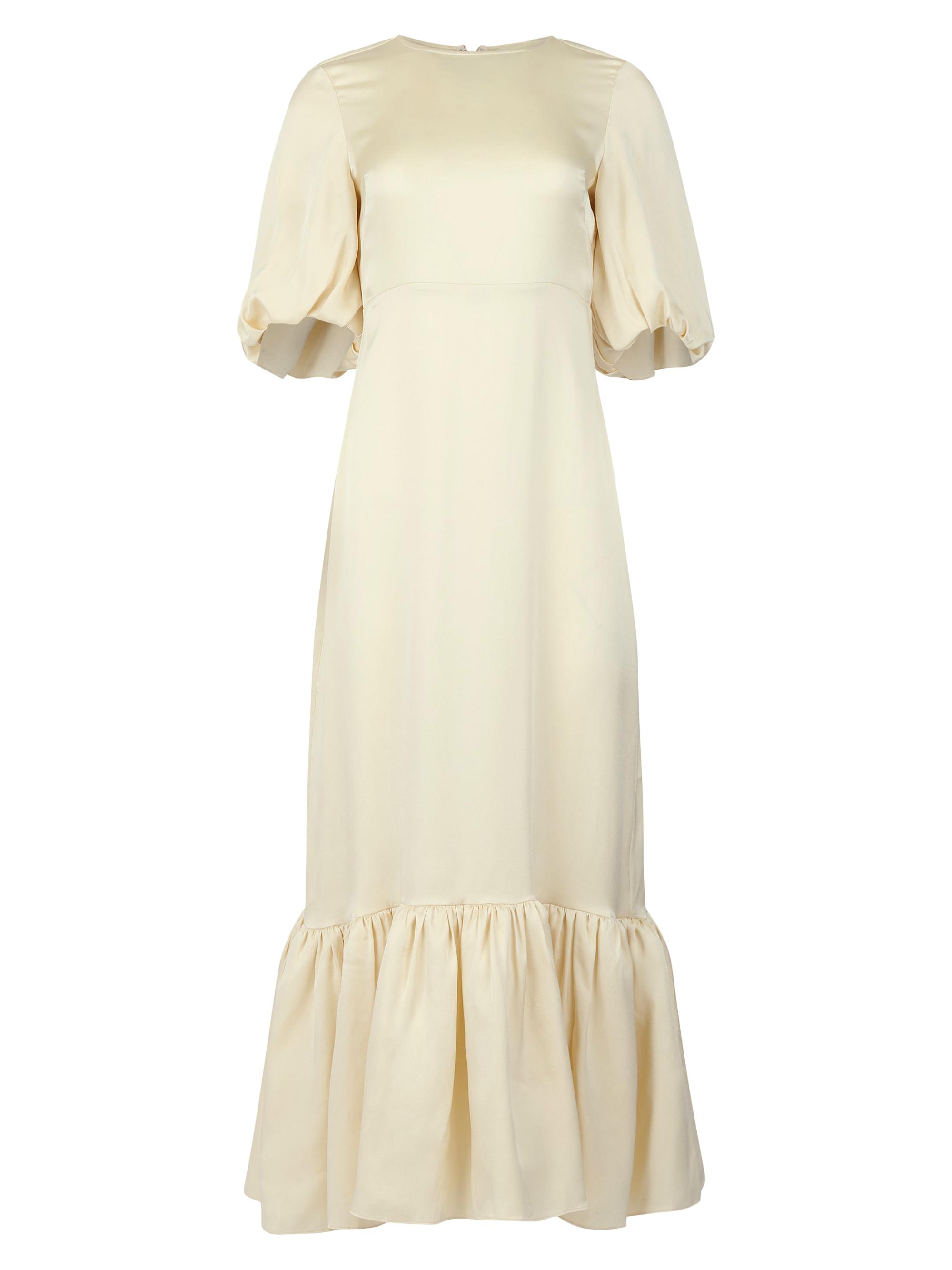 Careste Women's Silk Tea Dress - Anise