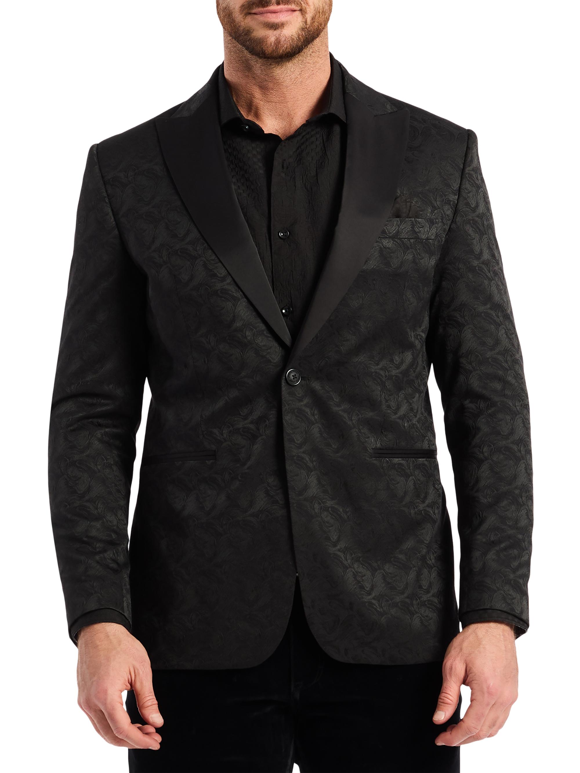Robert Graham Men's Eldridge Woven Jacquard Sport Coat - Black