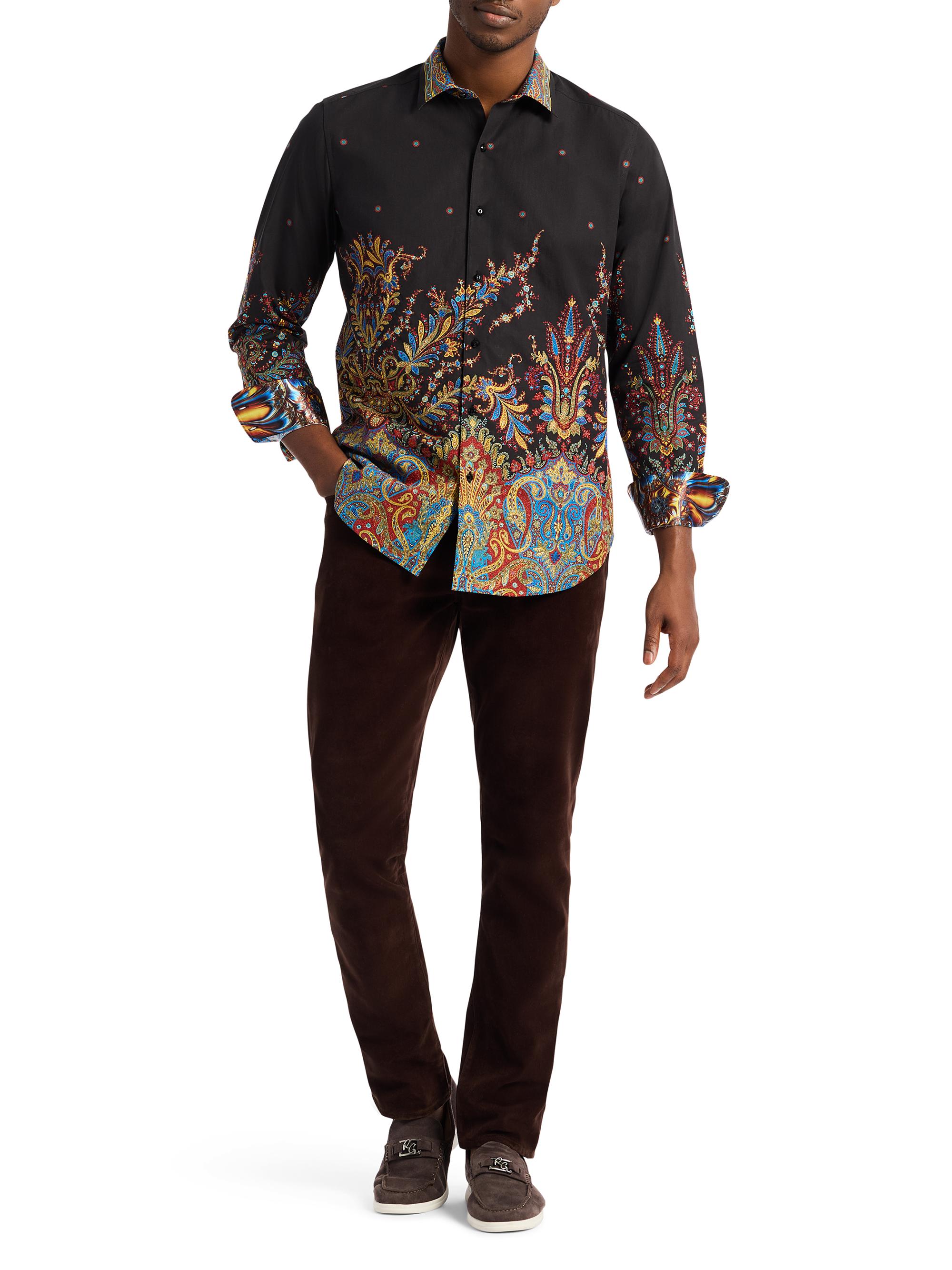 Robert Graham Taj Mahal Paisley Embroidered Cotton Shirt | Saks