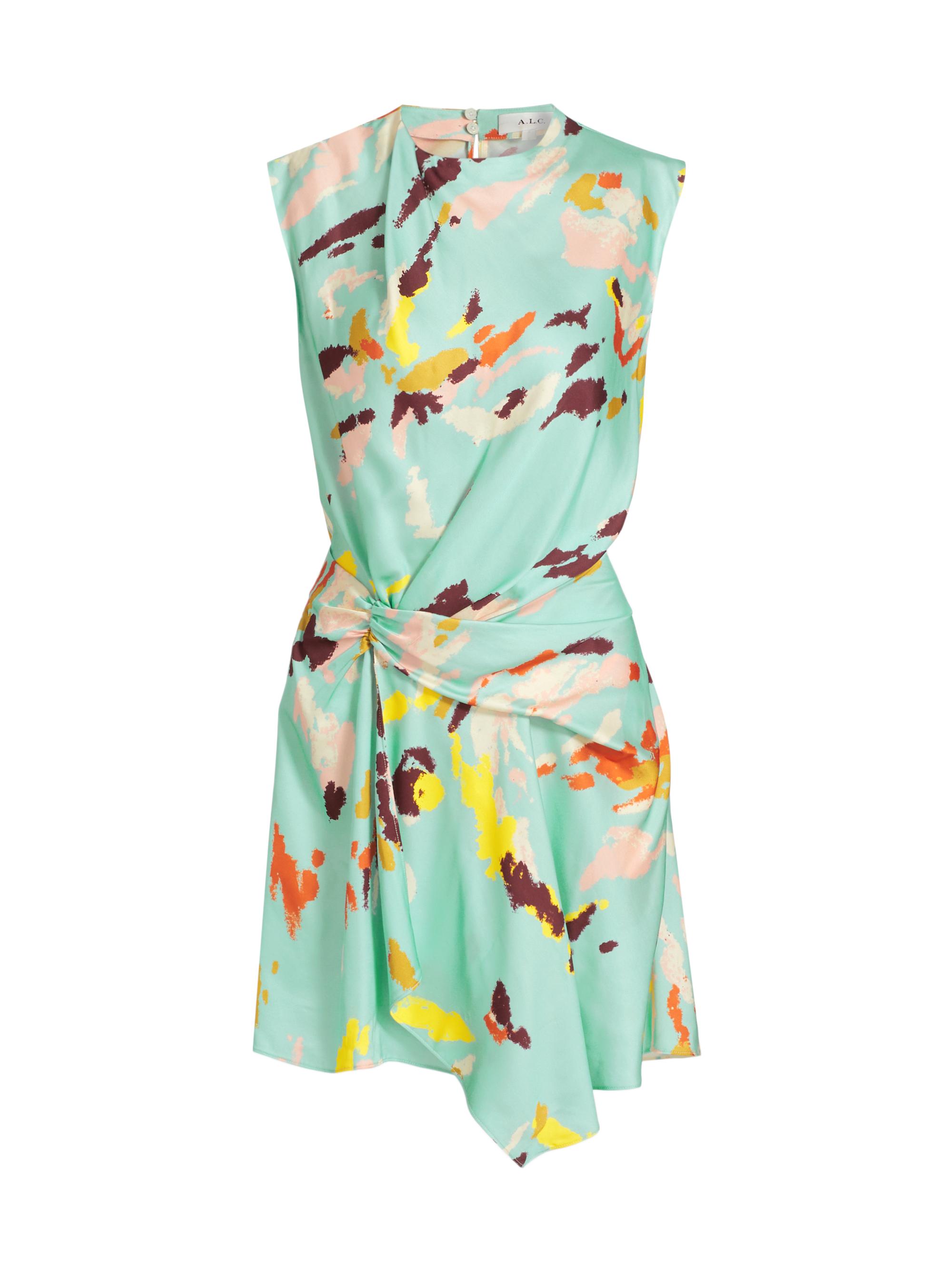 A.L.C. Women's Dion Printed Sleeveless A-Line Minidress - Mint Multi
