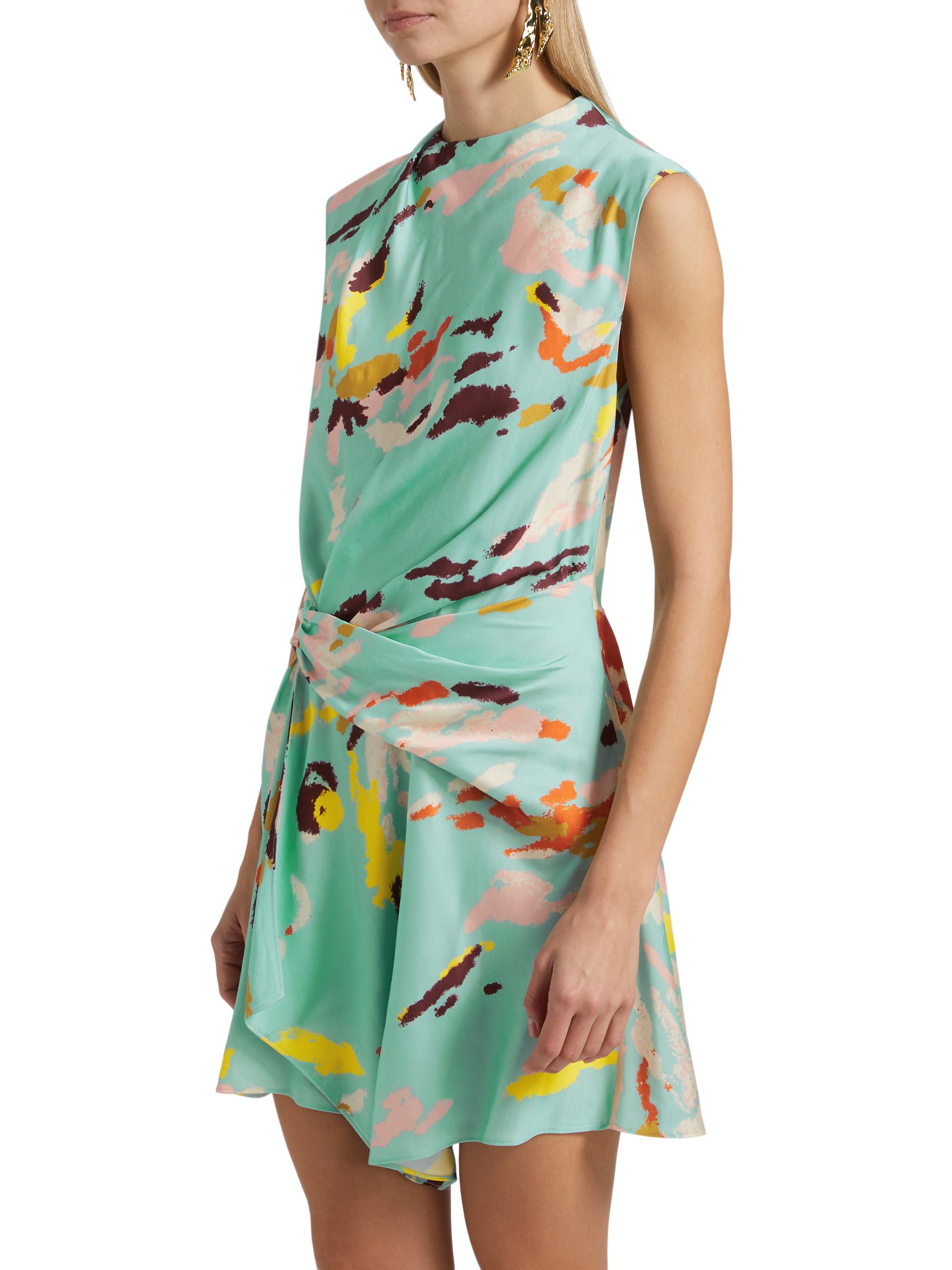 A.L.C. Dion Printed Sleeveless A-Line Minidress | Saks Fifth Avenue
