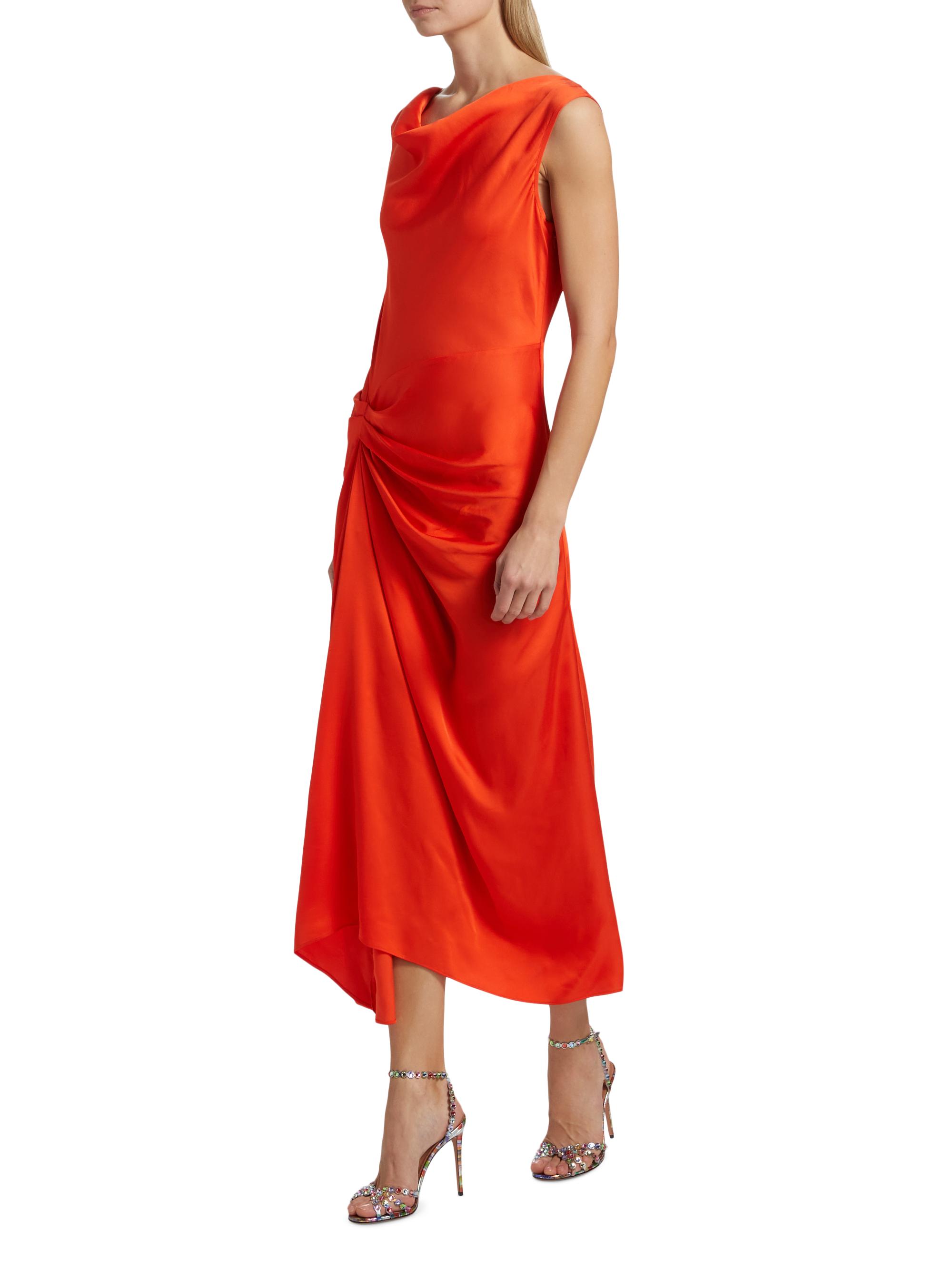 A.L.C. Dara Draped Midi-Dress | Saks Fifth Avenue