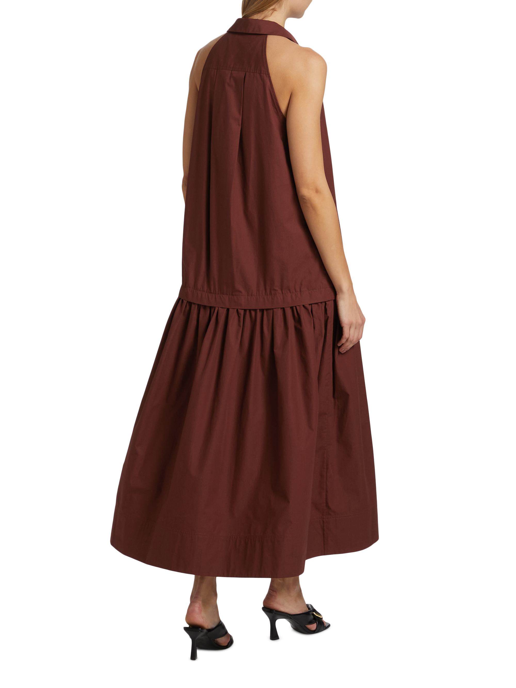 A.L.C. Vera Cotton Drop-Waist Midi-Dress | Saks Fifth Avenue
