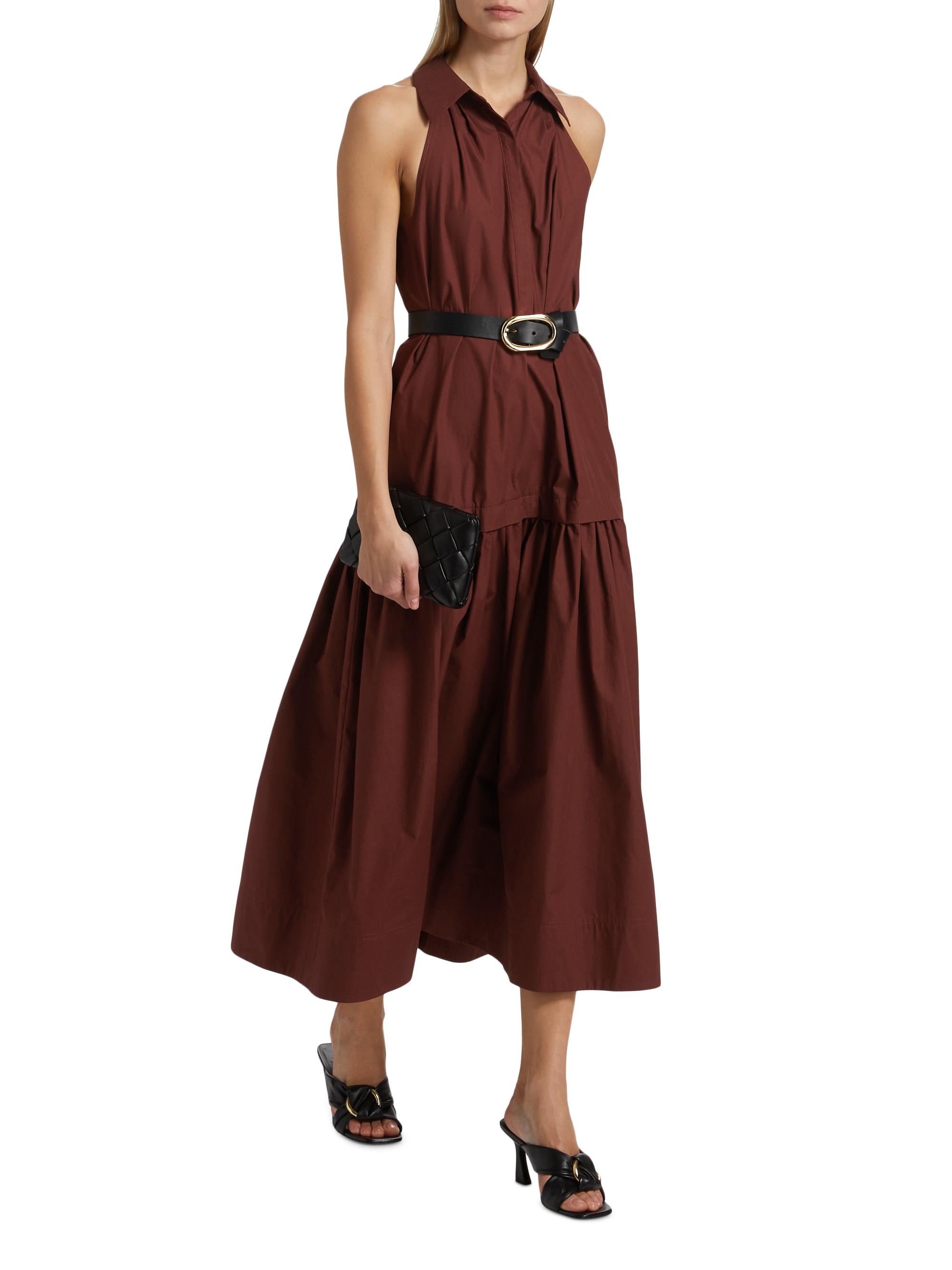 A.L.C. Vera Cotton Drop-Waist Midi-Dress | Saks Fifth Avenue