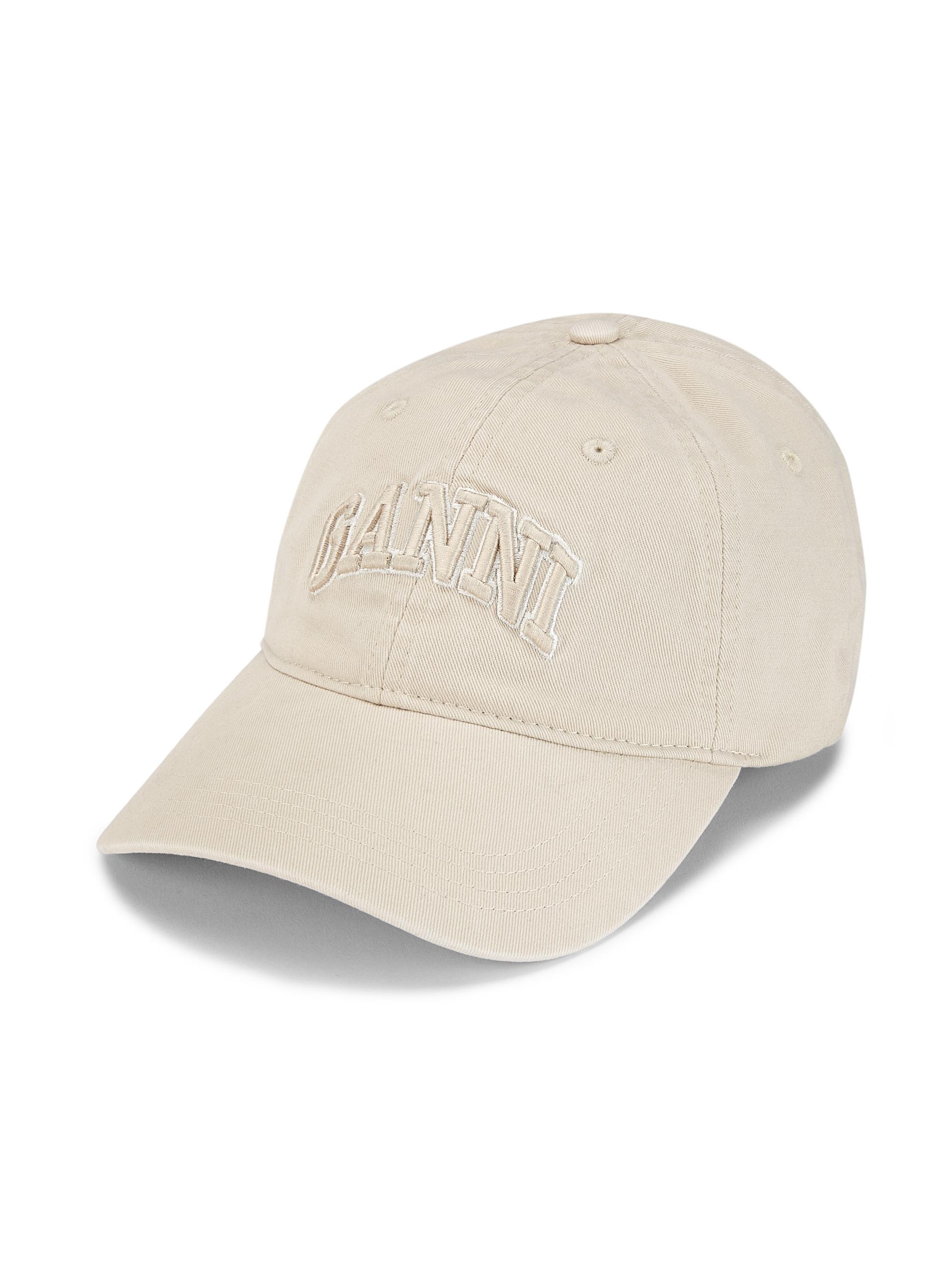 帽子 GANNI Cotton Canvas Cap 0400022800843_EGRET?wid=600&