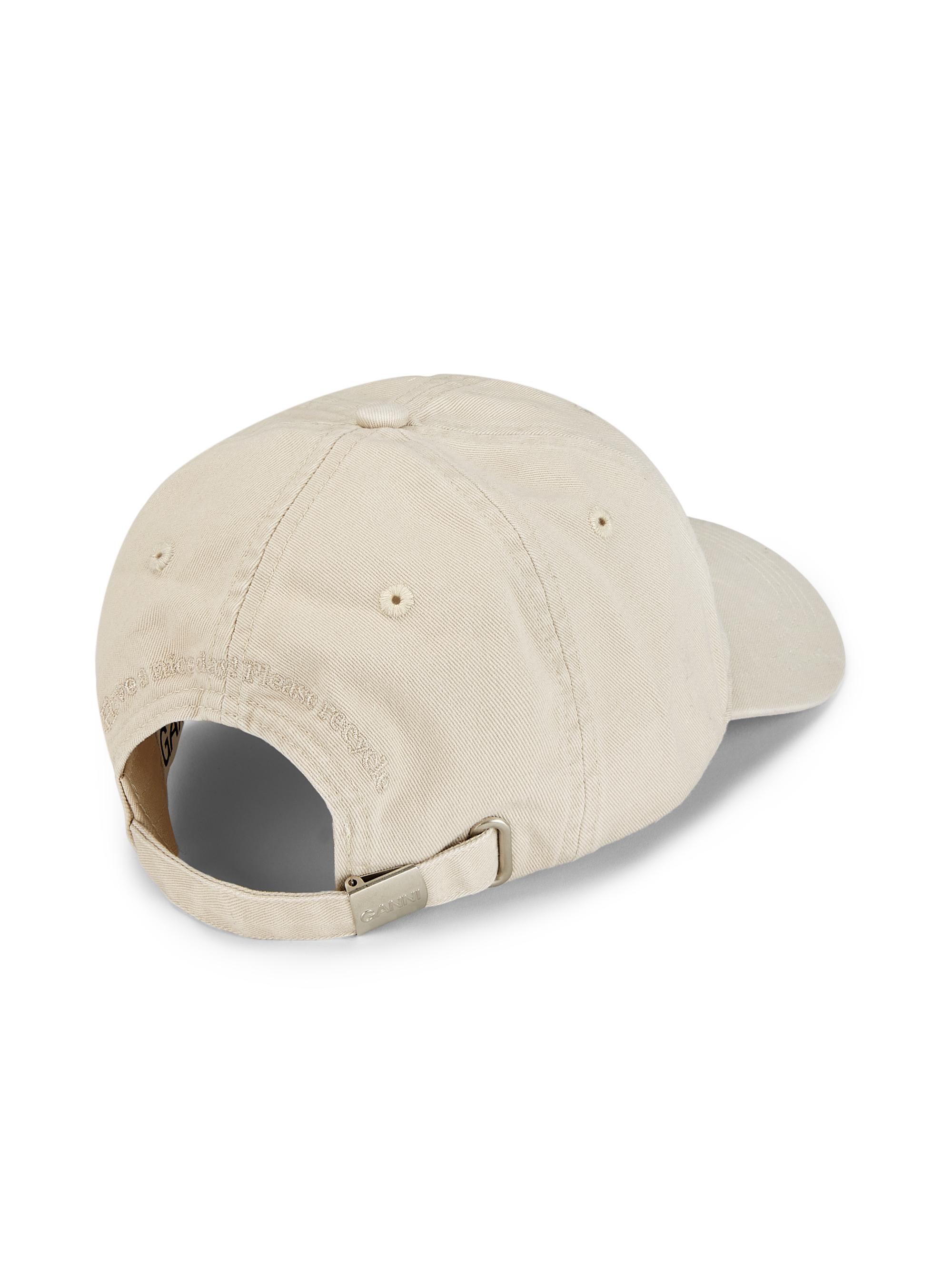 Ganni Washed Cotton Canvas Cap | Saks Fifth Avenue