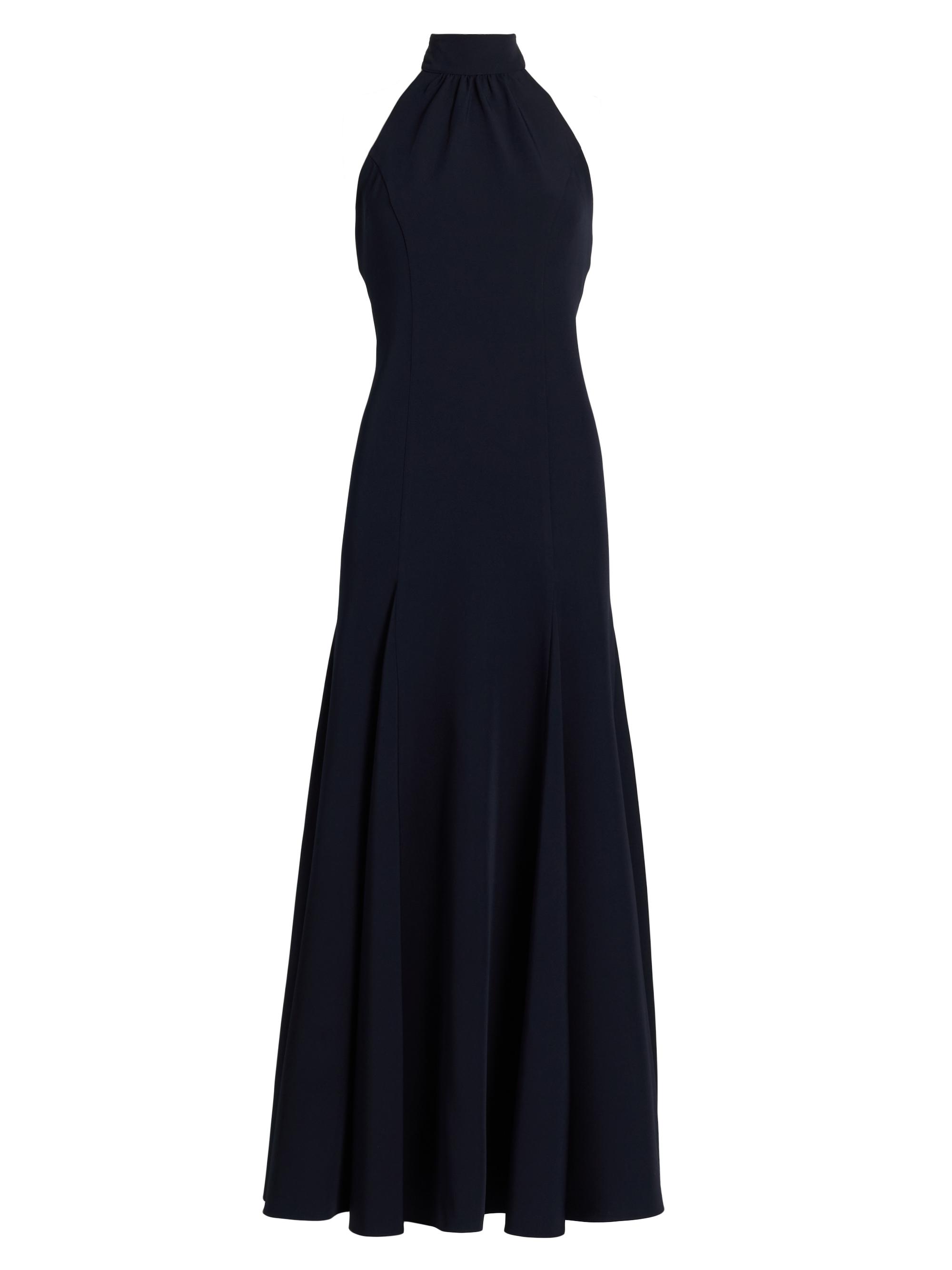 Milly Women's Elena Halterneck Maxi Dress - Navy