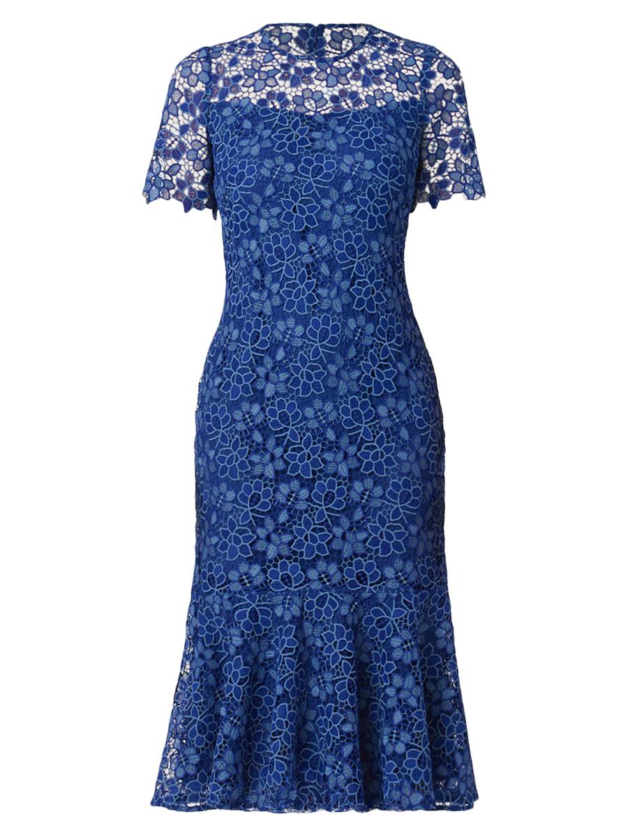 Shoshanna Poppi Lace Midi-Dress | Saks Fifth Avenue
