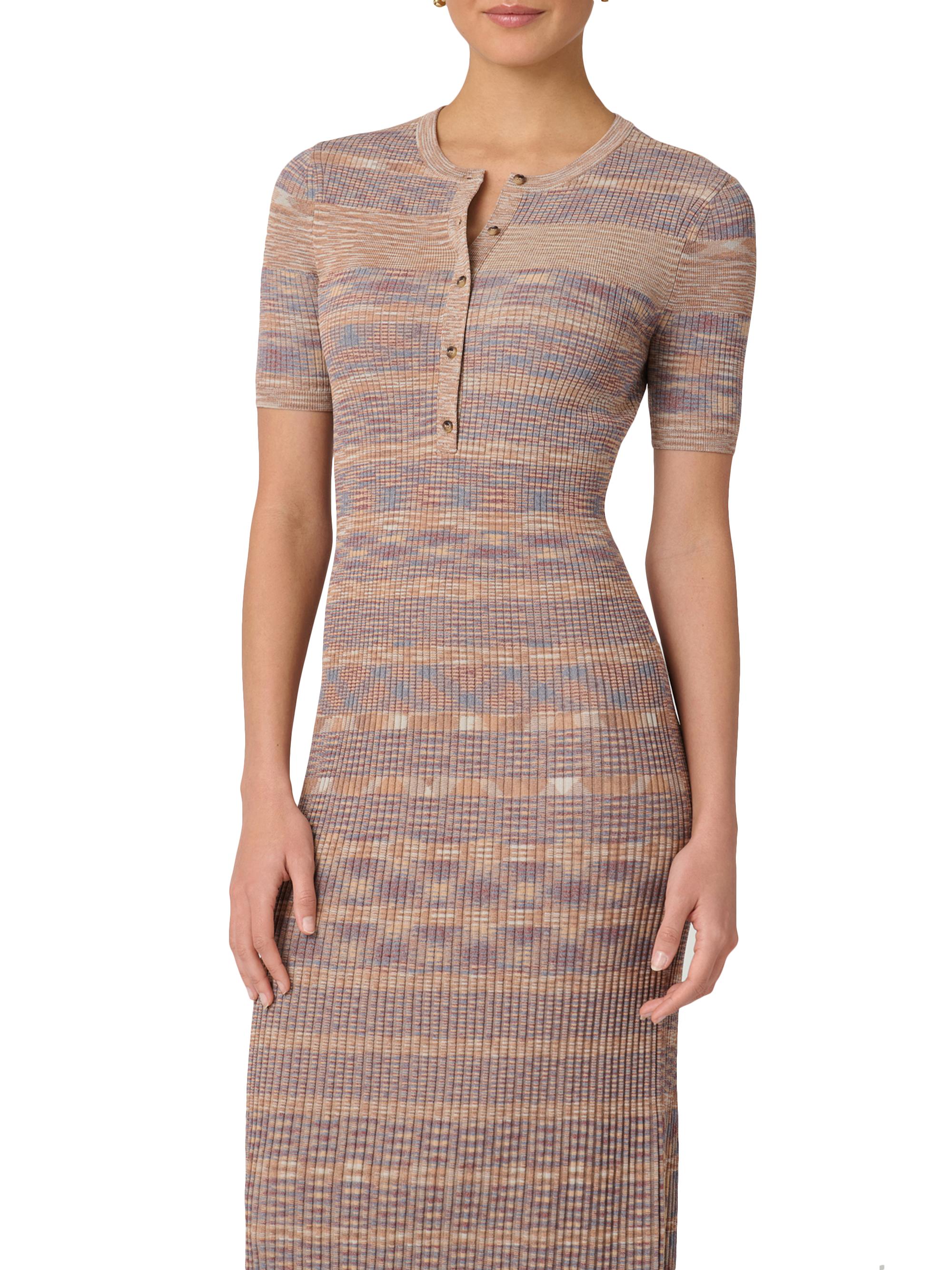 Lara Dress - Tan/Slate/Umber / M