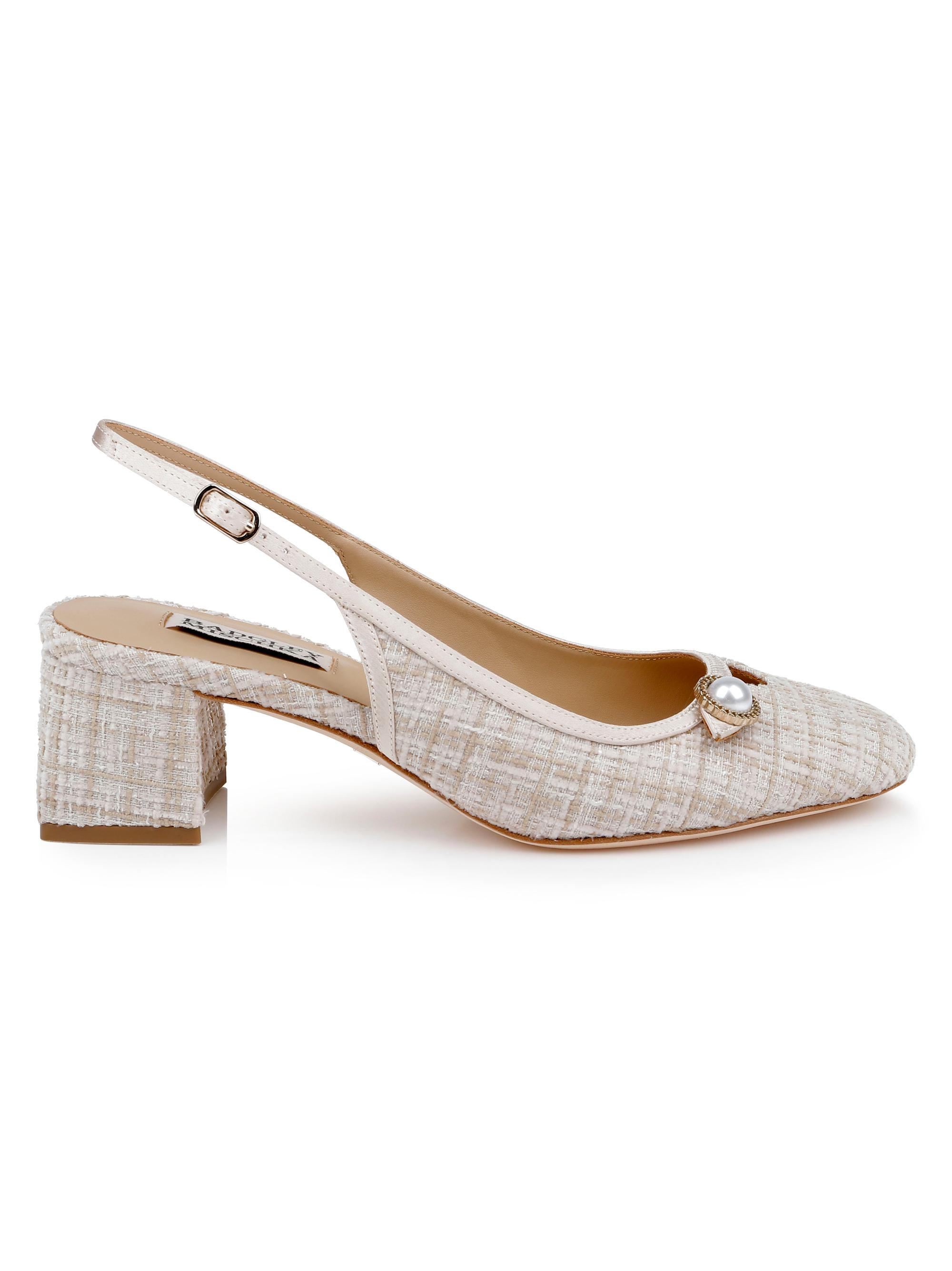 Badgley Mischka Women's Veera 50MM Tweed Pumps - Cream Multi