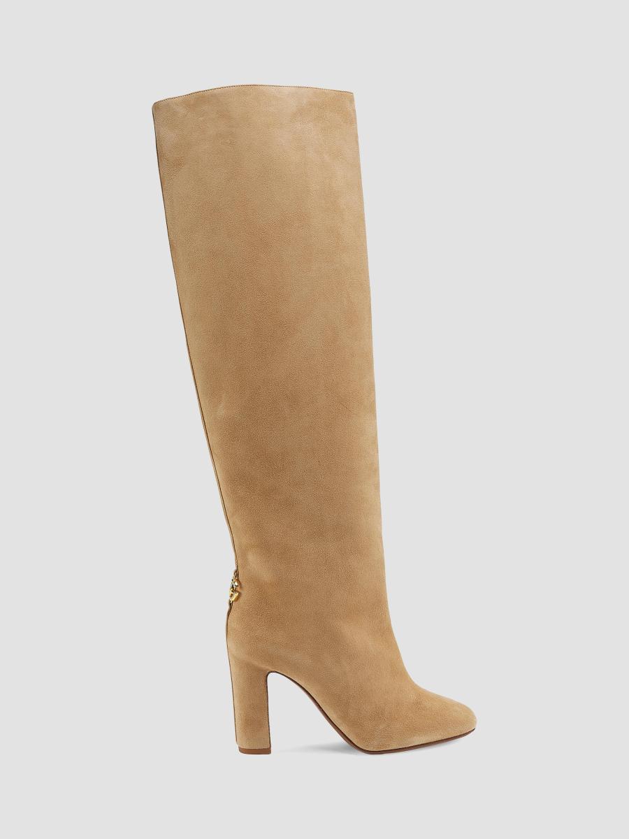 Dolce&Gabbana Italian Tailoring Suede Knee-High Boots | Saks Fifth
