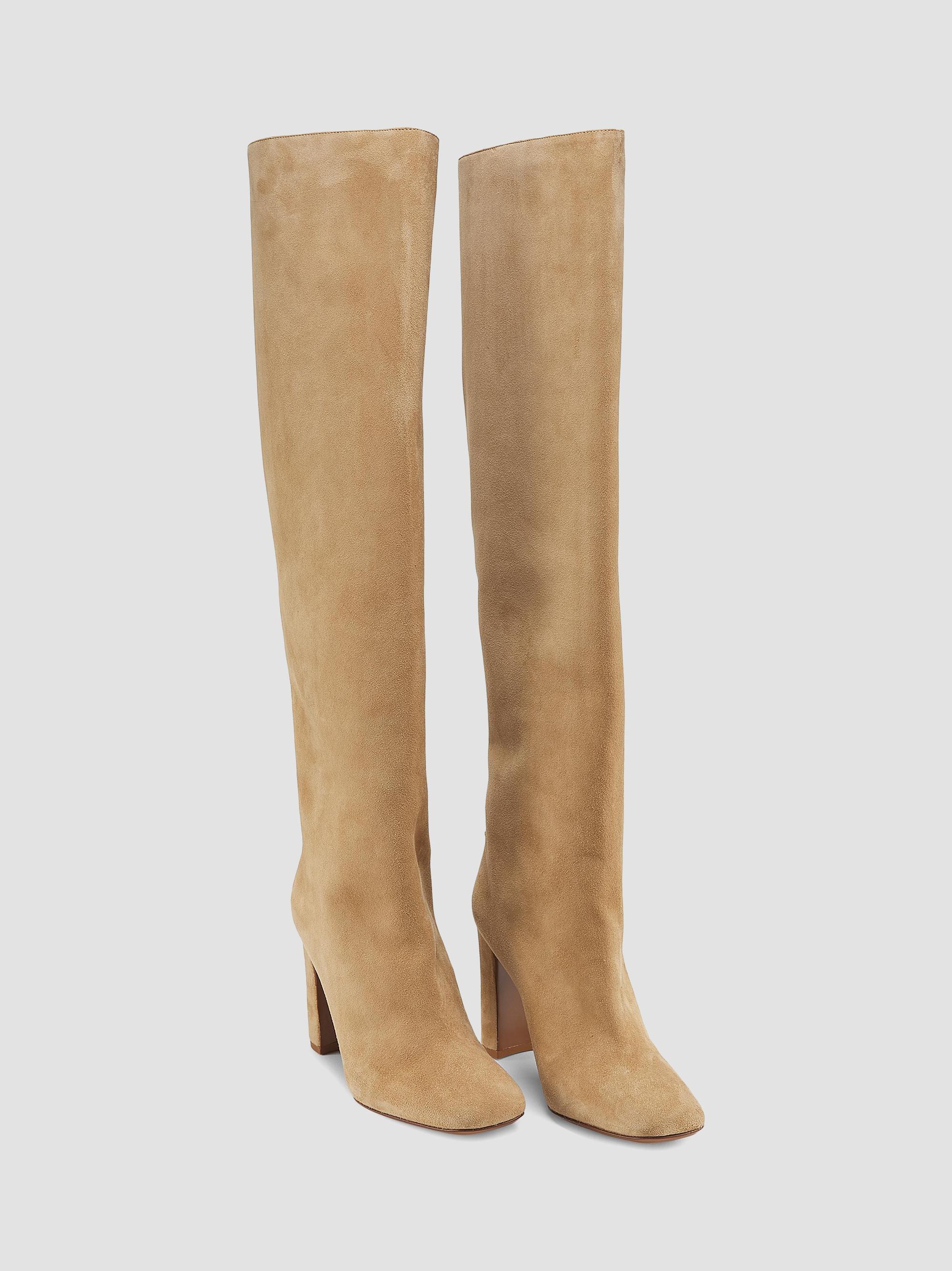 Dolce&Gabbana Italian Tailoring Suede Knee-High Boots | Saks Fifth