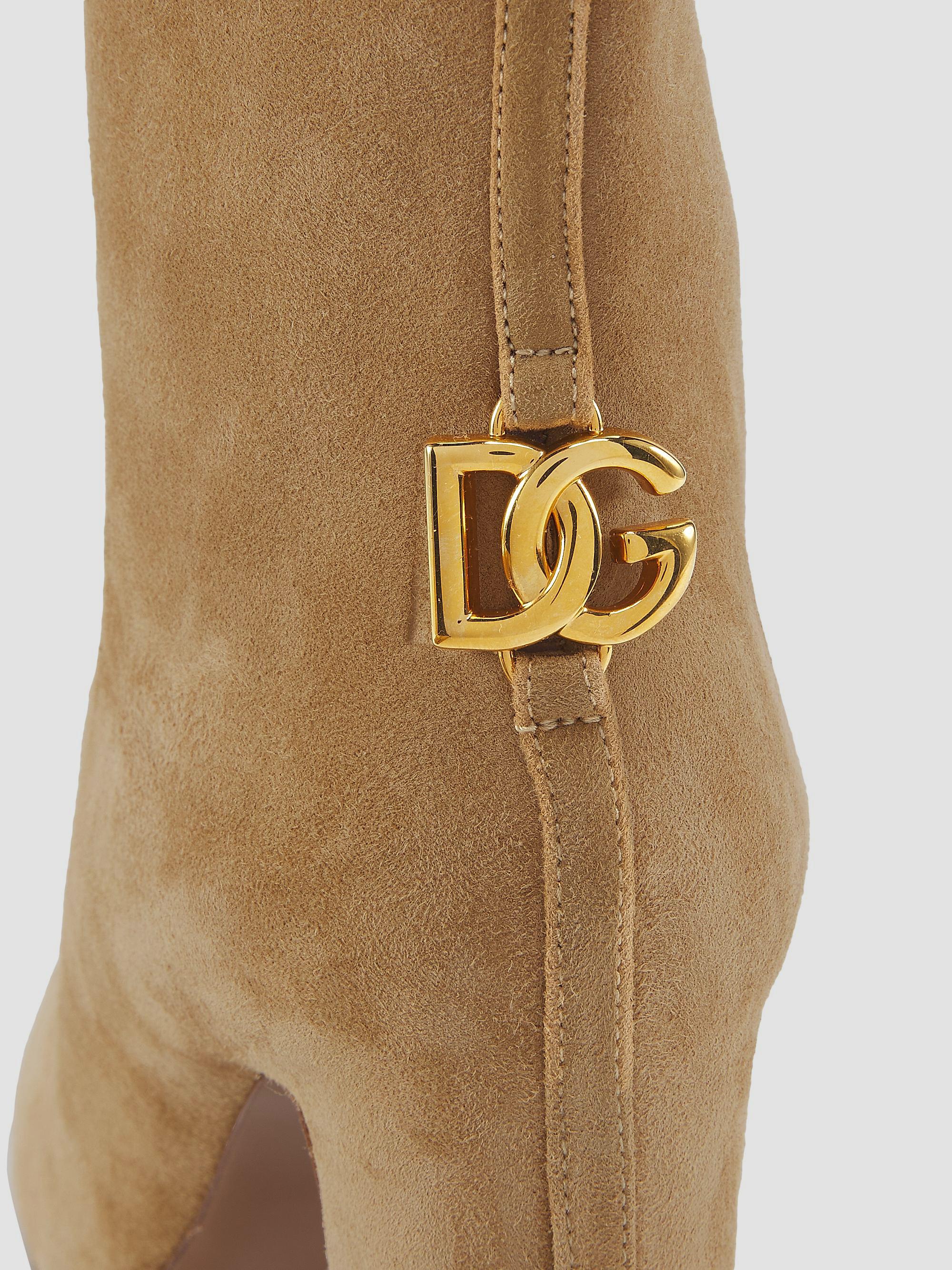 Dolce&Gabbana Italian Tailoring Suede Knee-High Boots | Saks Fifth