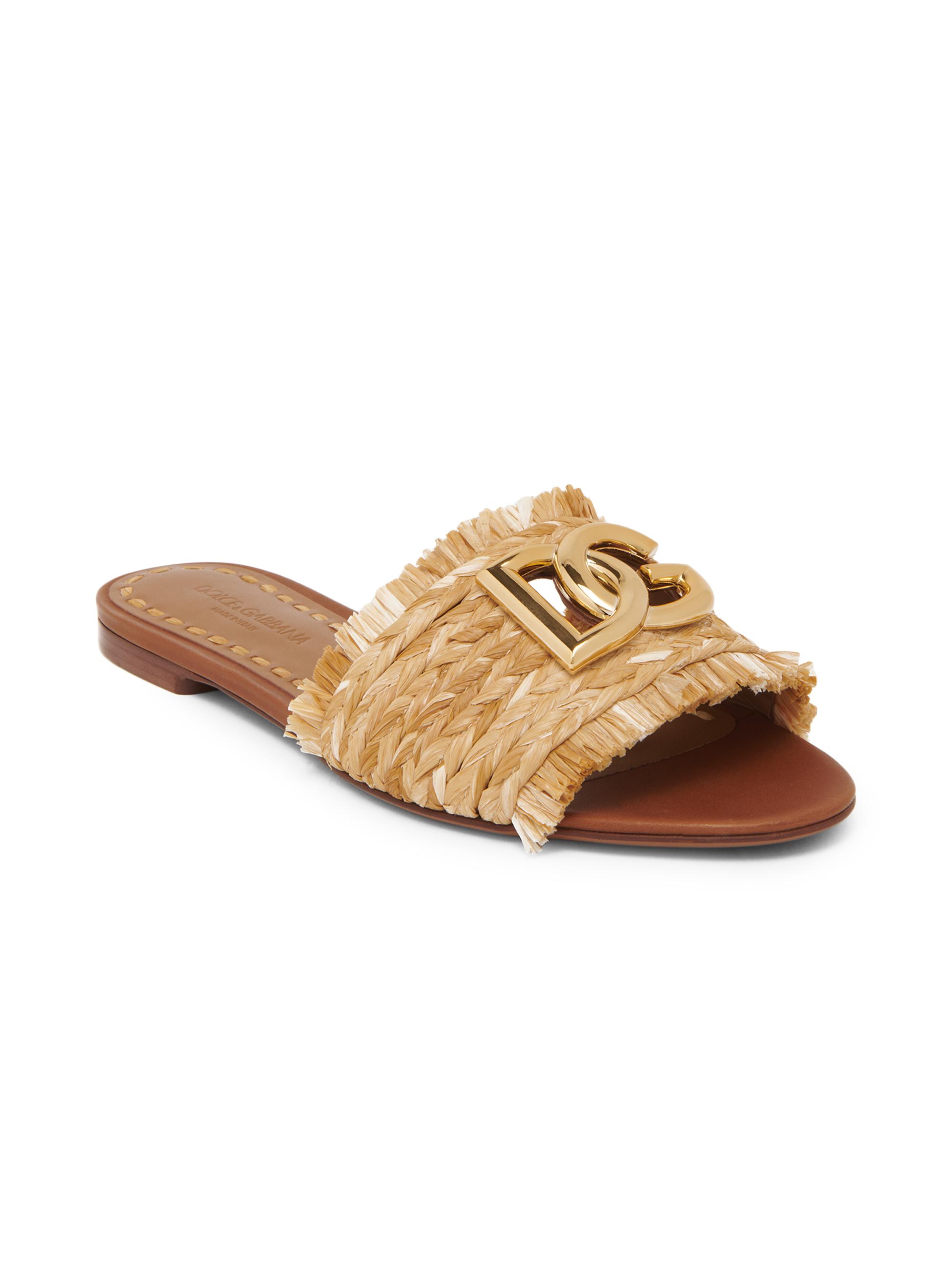 Dolce&Gabbana Logo Woven Sandals | Saks Fifth Avenue