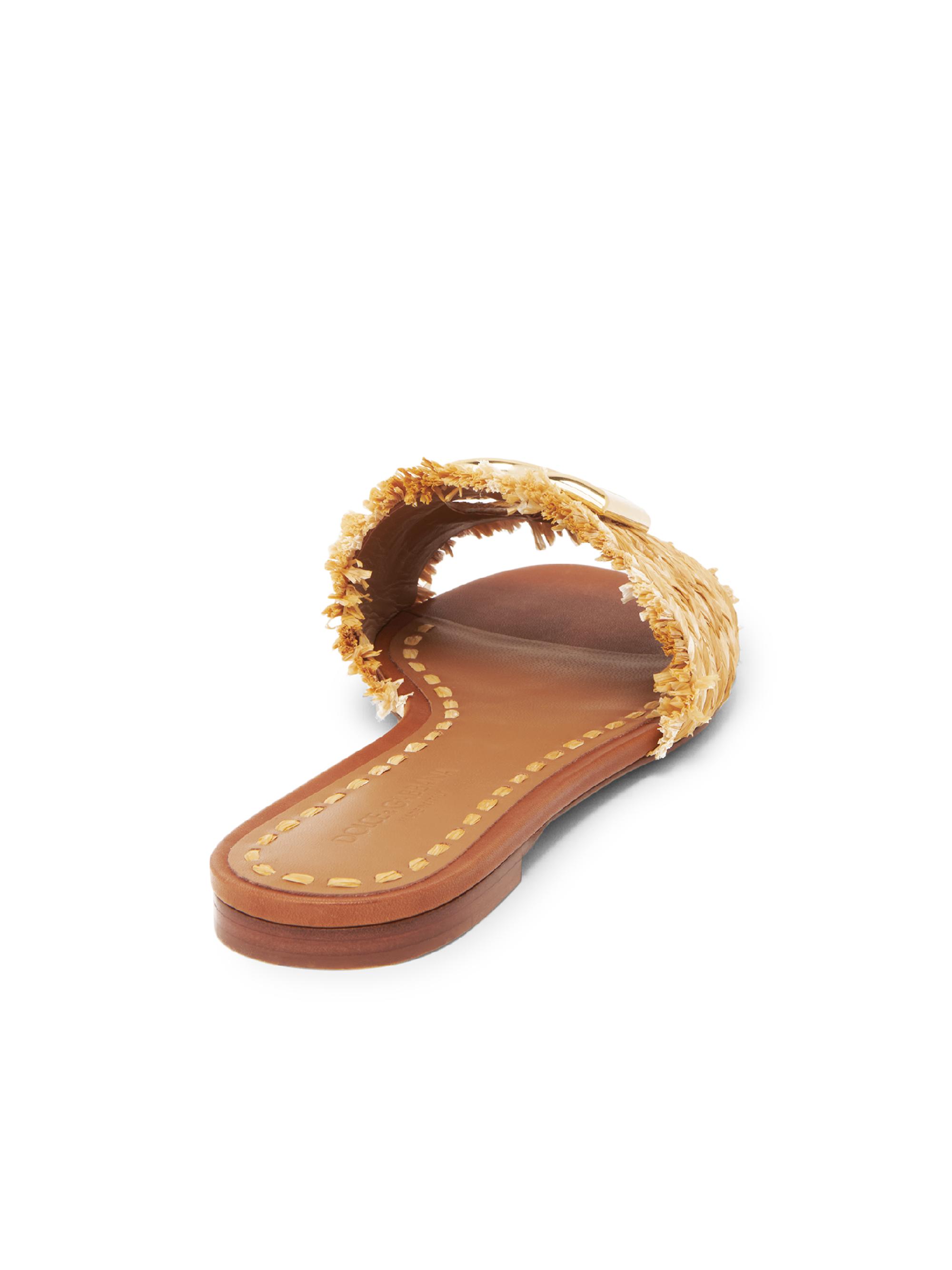 Dolce&Gabbana Logo Woven Sandals | Saks Fifth Avenue