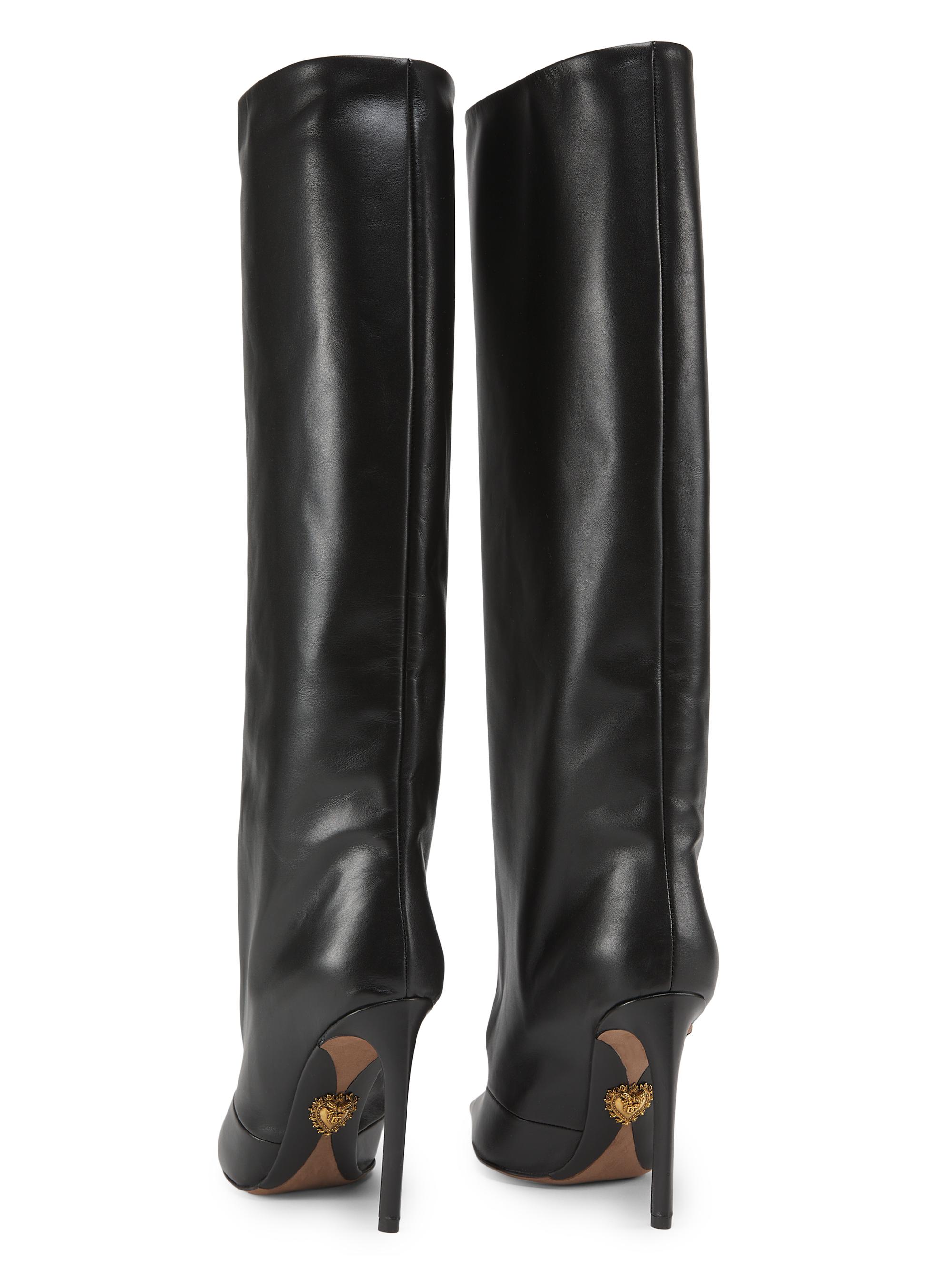 Dolce&Gabbana Devotion 105MM Leather Knee Boots | Saks Fifth Avenue