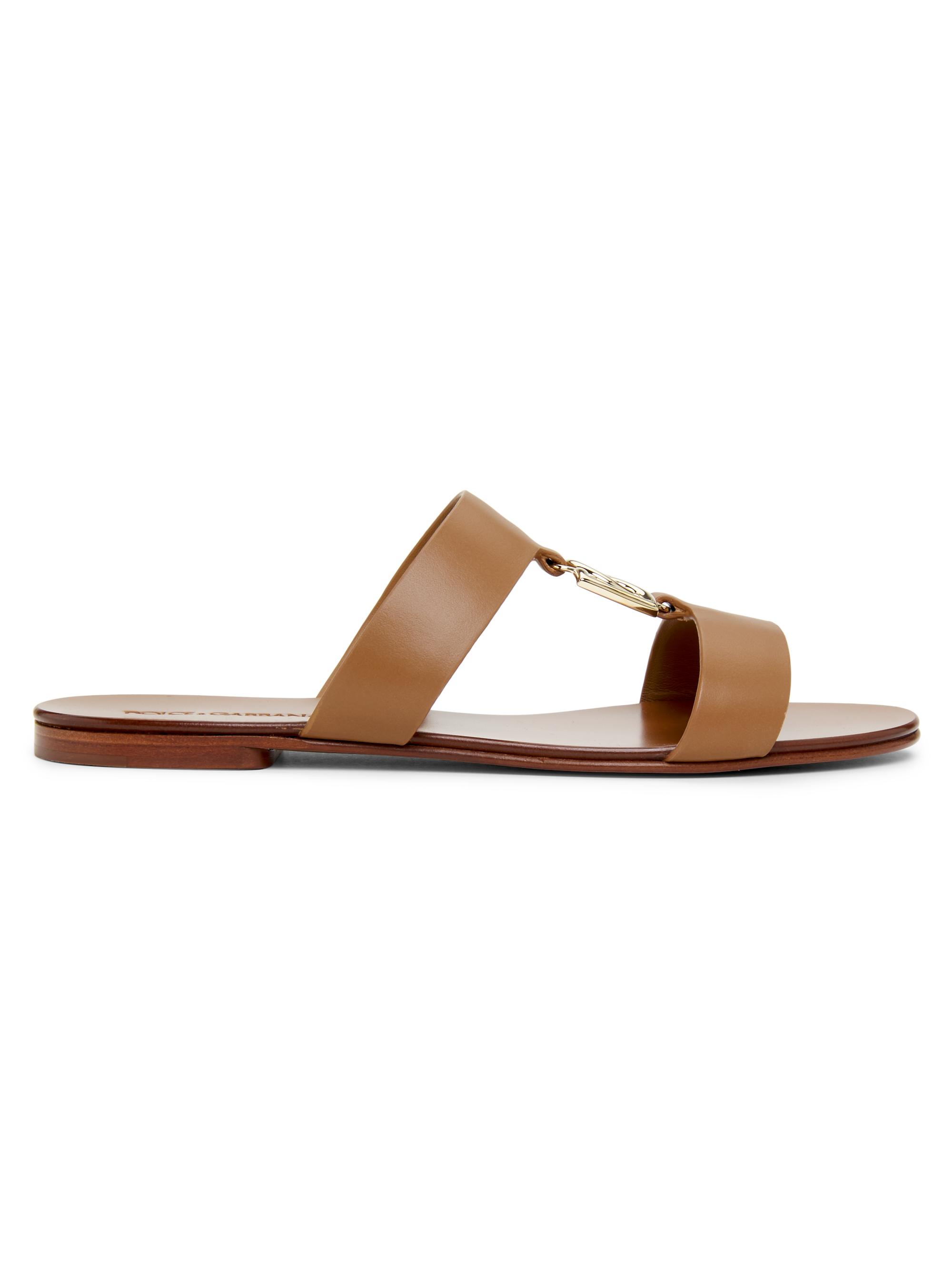 Dolce & Gabbana Women's Special Opportunities Leather Sandals - Caramello