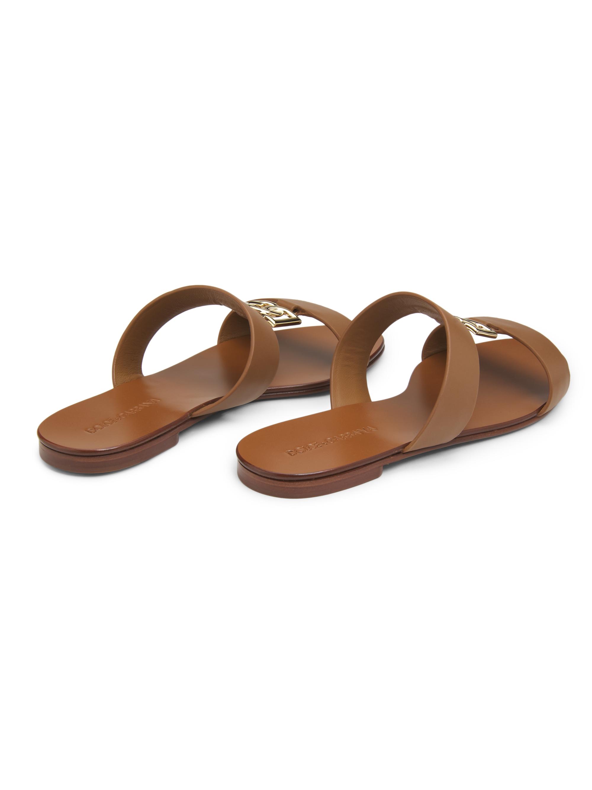 【新品タグ付き】DOLCE & GABBANAレザーサンダル ブラウン 43 Dolce&Gabbana Special Opportunities Leather Sandals | Saks Fifth