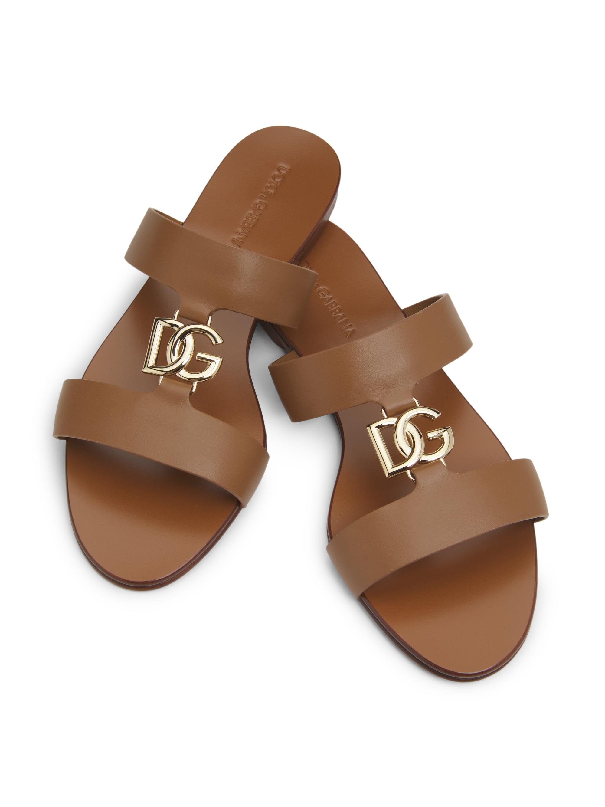 Dolce&Gabbana Special Opportunities Leather Sandals | Saks Fifth