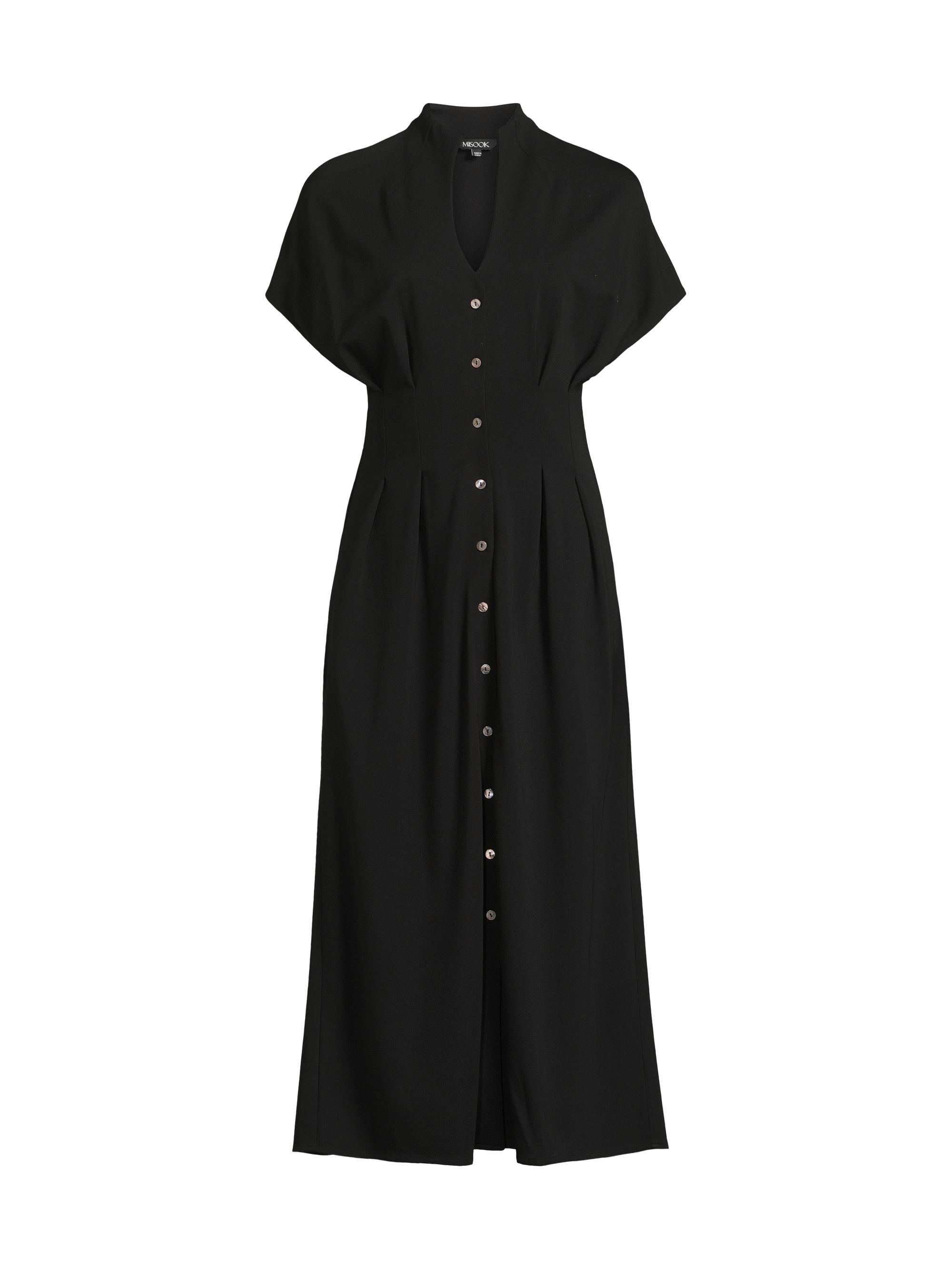 Misook Women's Fit & Flare Cotton Midi-Dress - Scarlet Red