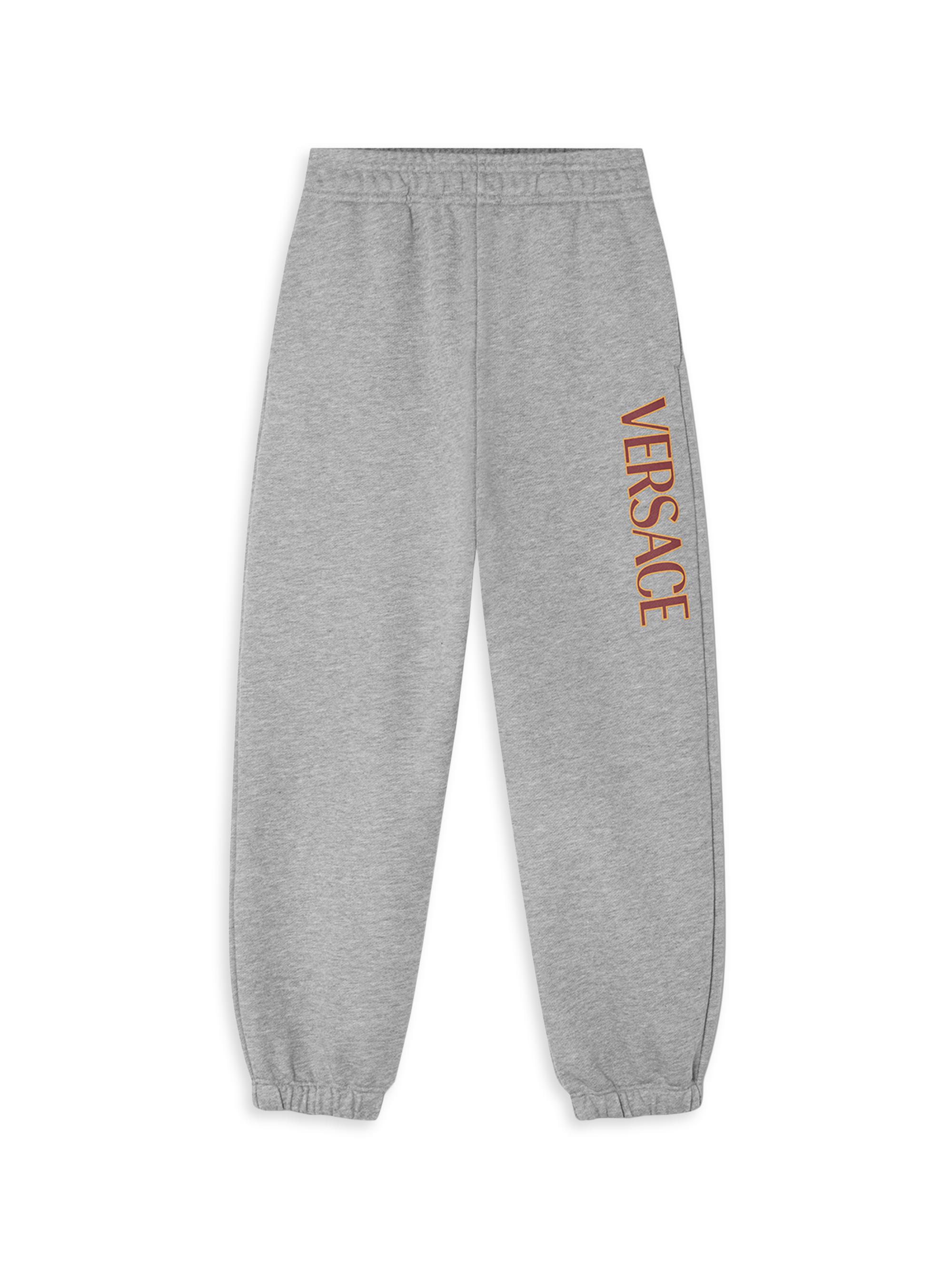 Versace Little Kid's & Kid's Logo Fleece Joggers - Grey