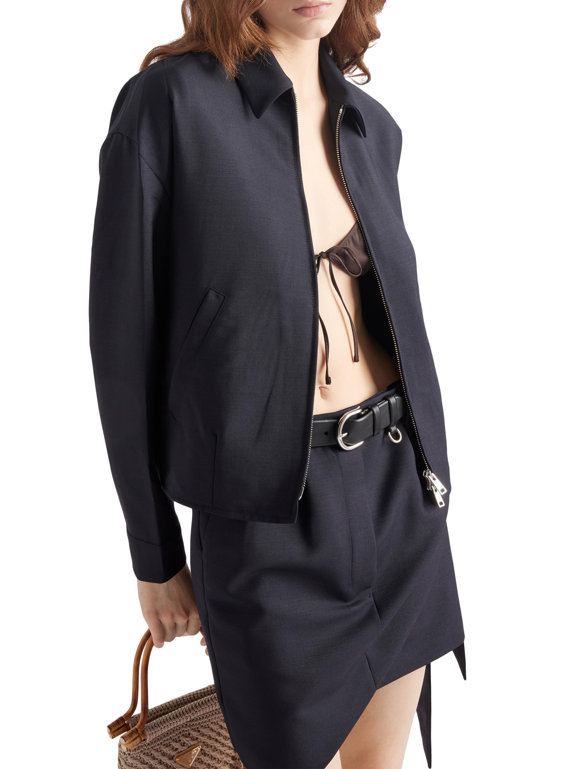Prada Kid Mohair Blouson Jacket | Saks Fifth Avenue