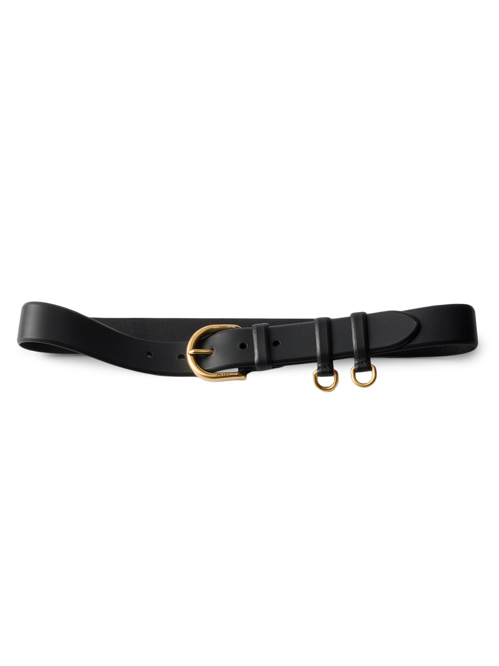 Prada Women's Leather Belt - Black