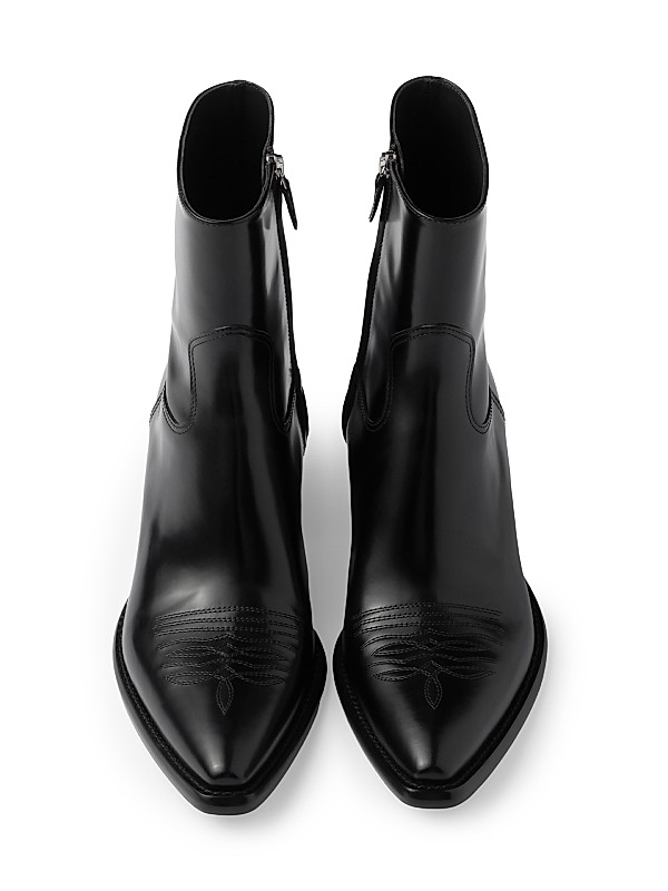 Shop Prada Brushed Leather Booties | Saks Fifth Avenue Shop Prada Brushed Leather Booties | Saks Fifth Avenue