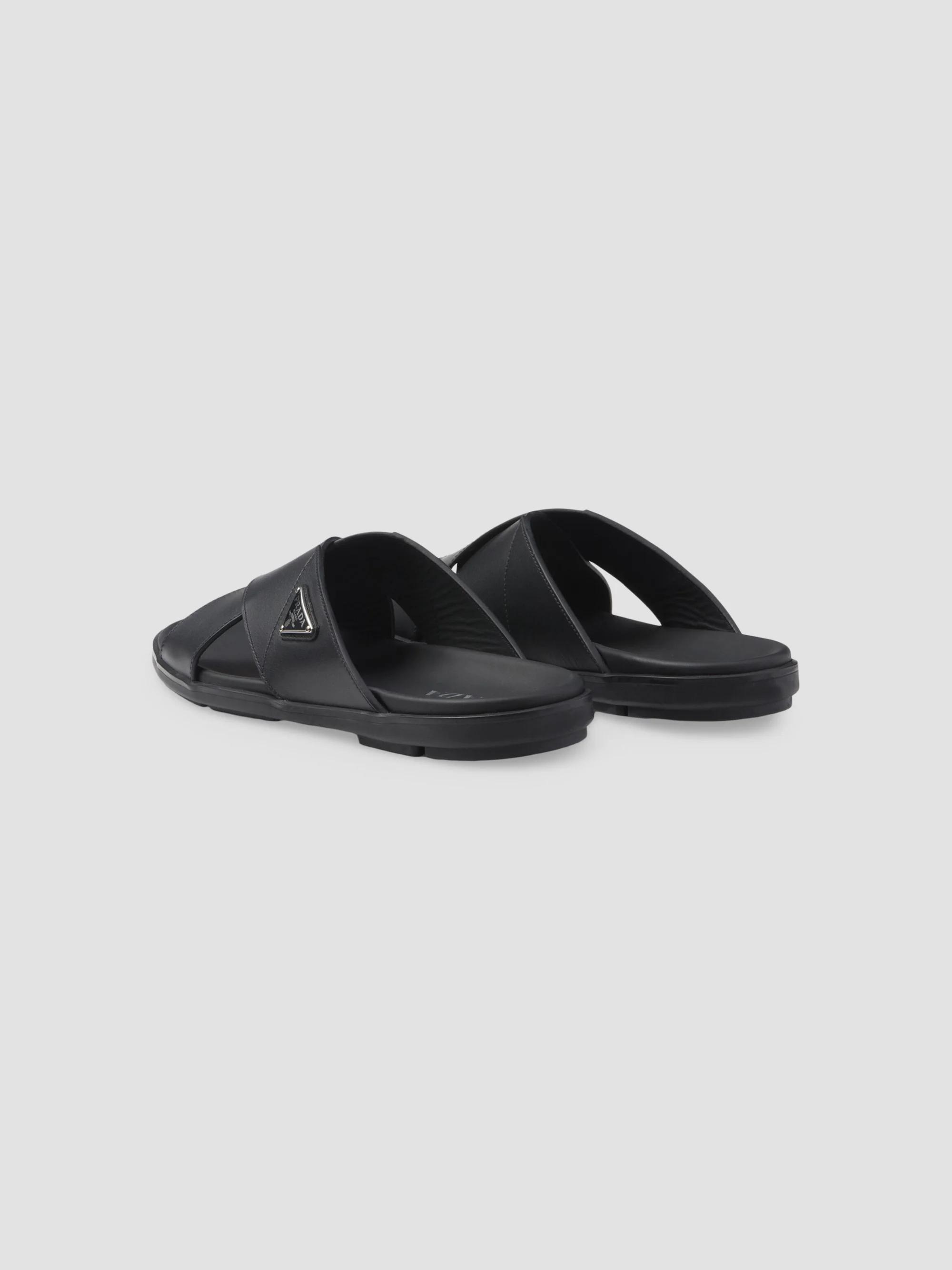 New   Prada Logo Men’s  Leather Crisscross Sport Sandals. Sz 7UK / 8US.  $850 Prada Men main image 4