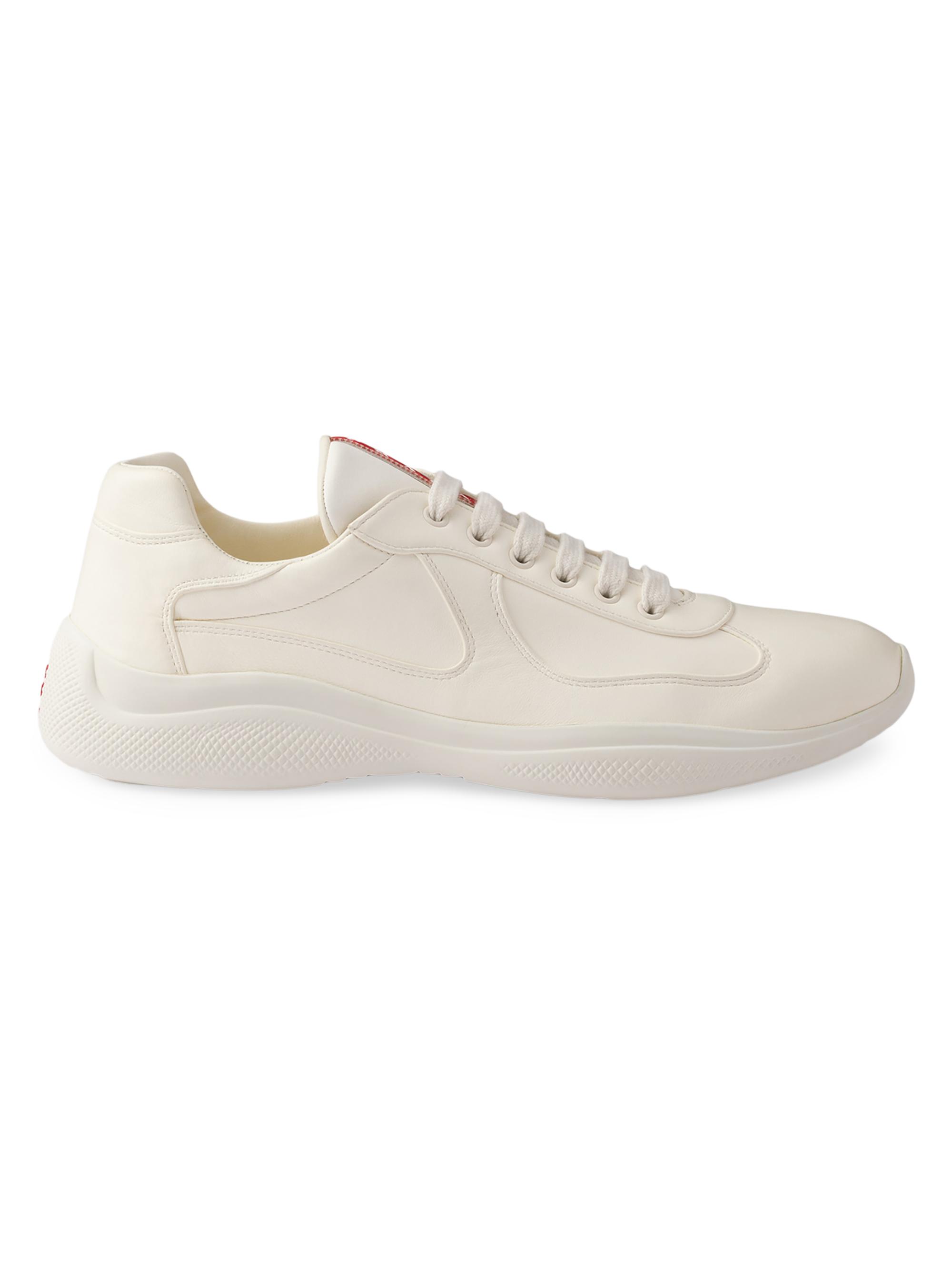 Prada America's Cup Nappa Leather Sneakers | Saks Fifth Avenue