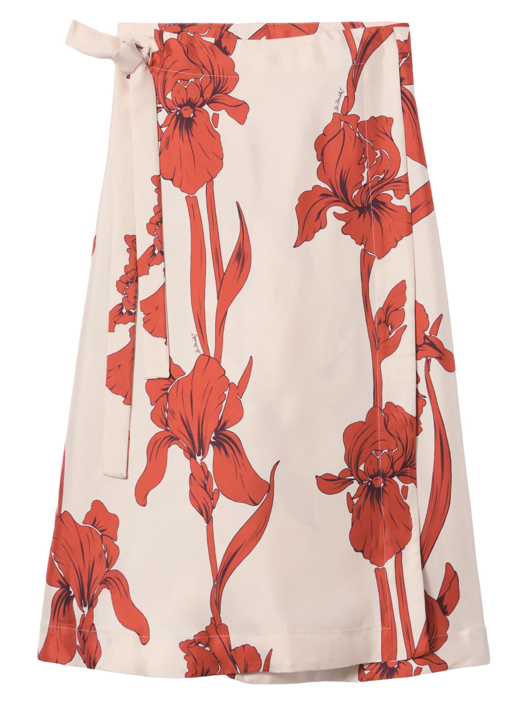 La DoubleJ Women's Pareo Midi Skirt - Iris Dark Orange