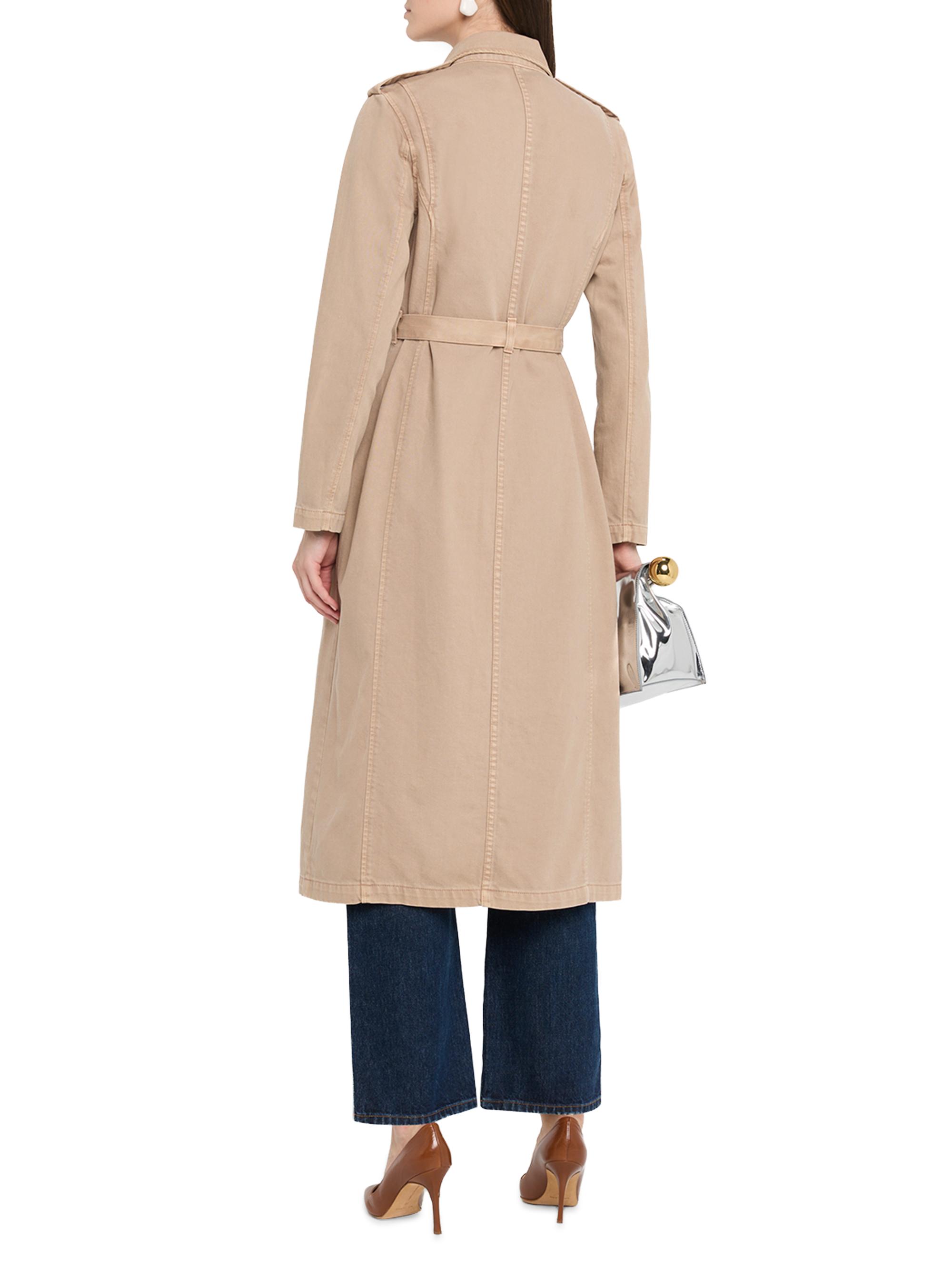 L'AGENCE Zavia Denim Trench Coat | Saks Fifth Avenue
