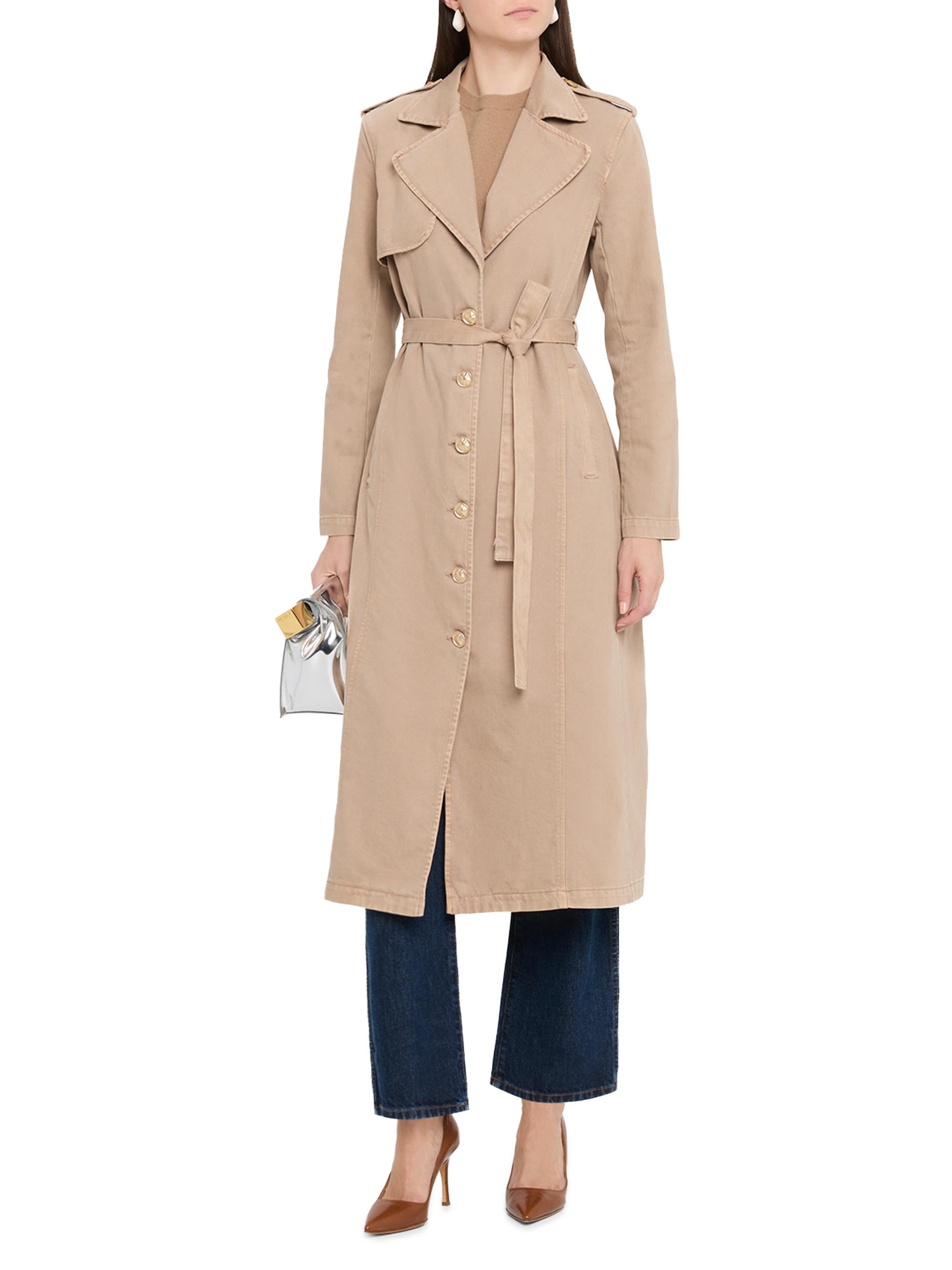 L'AGENCE Zavia Denim Trench Coat | Saks Fifth Avenue