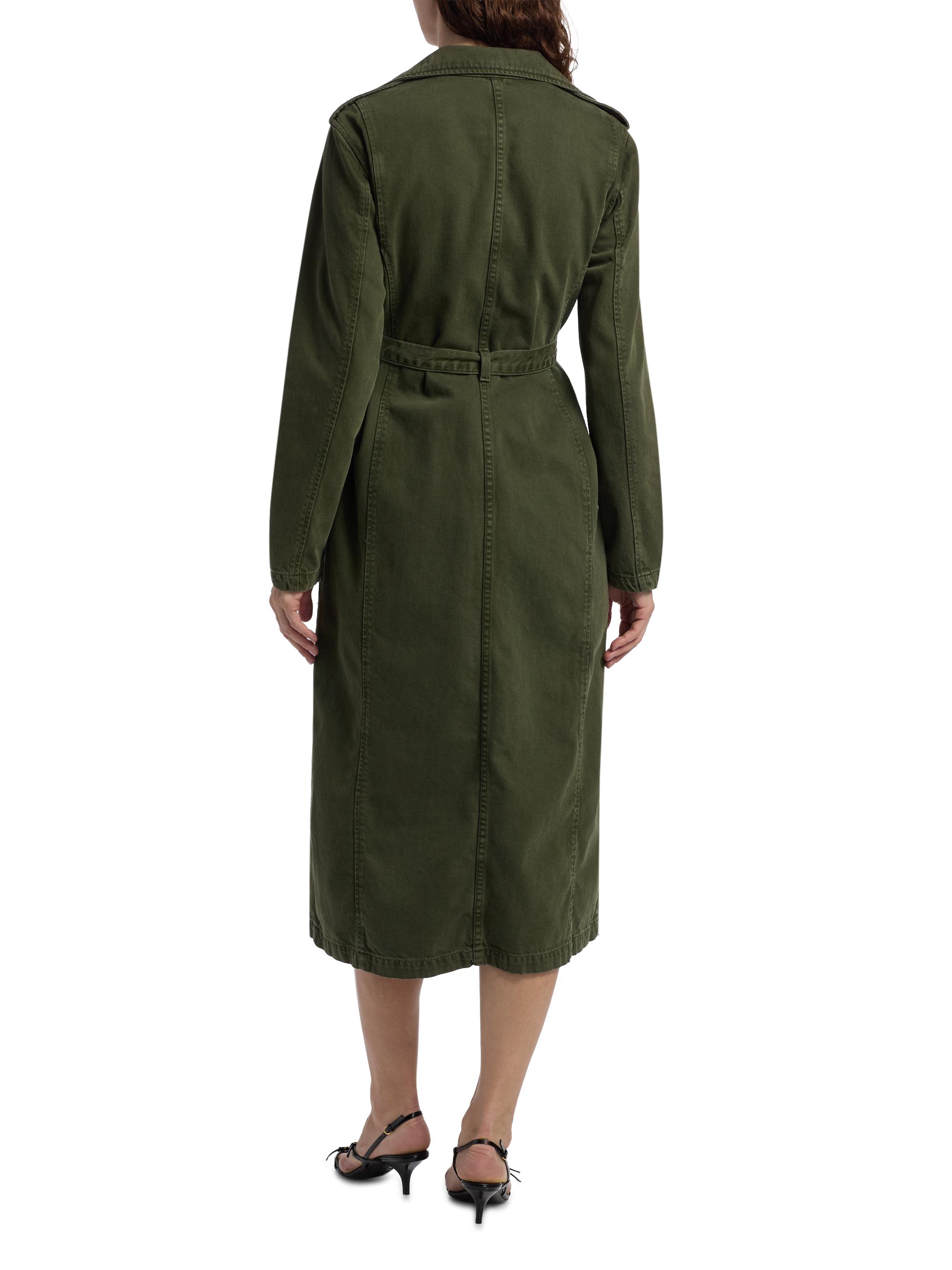 L'AGENCE Zavia Denim Trench Coat | Saks Fifth Avenue