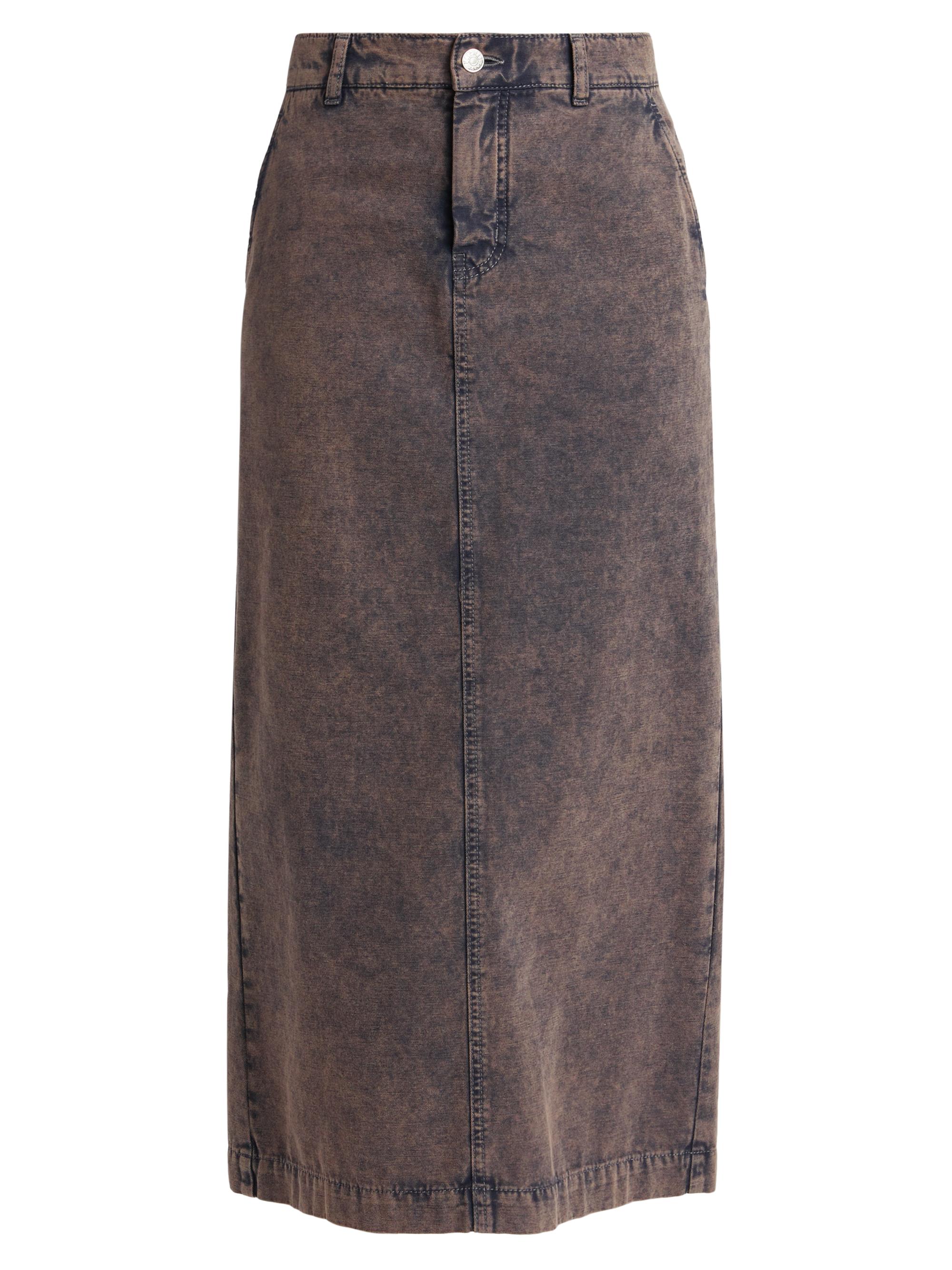 Denim Midi-Skirt