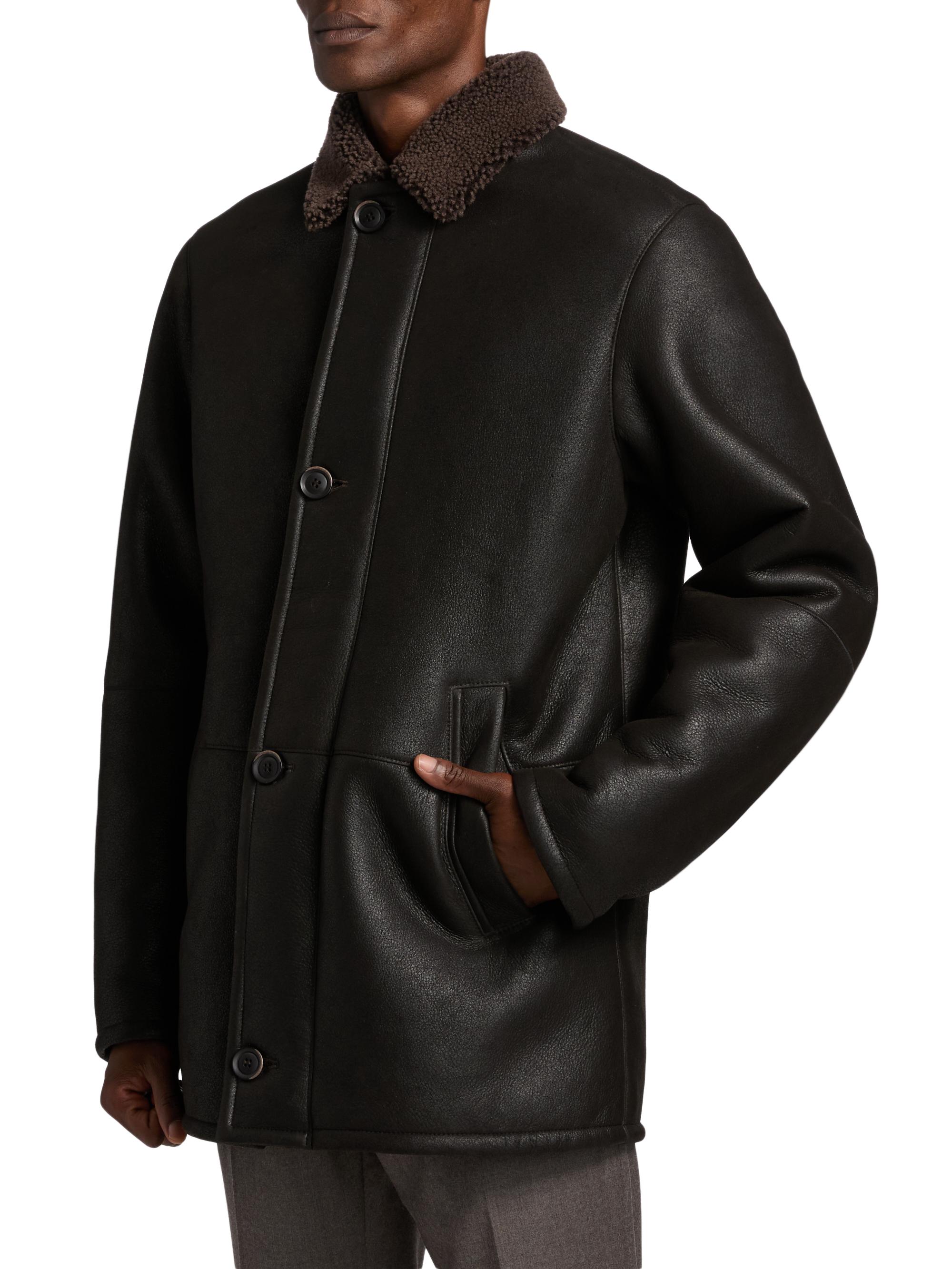 Saks Fifth Avenue COLLECTION Shearling Car Coat | Saks Fifth Avenue