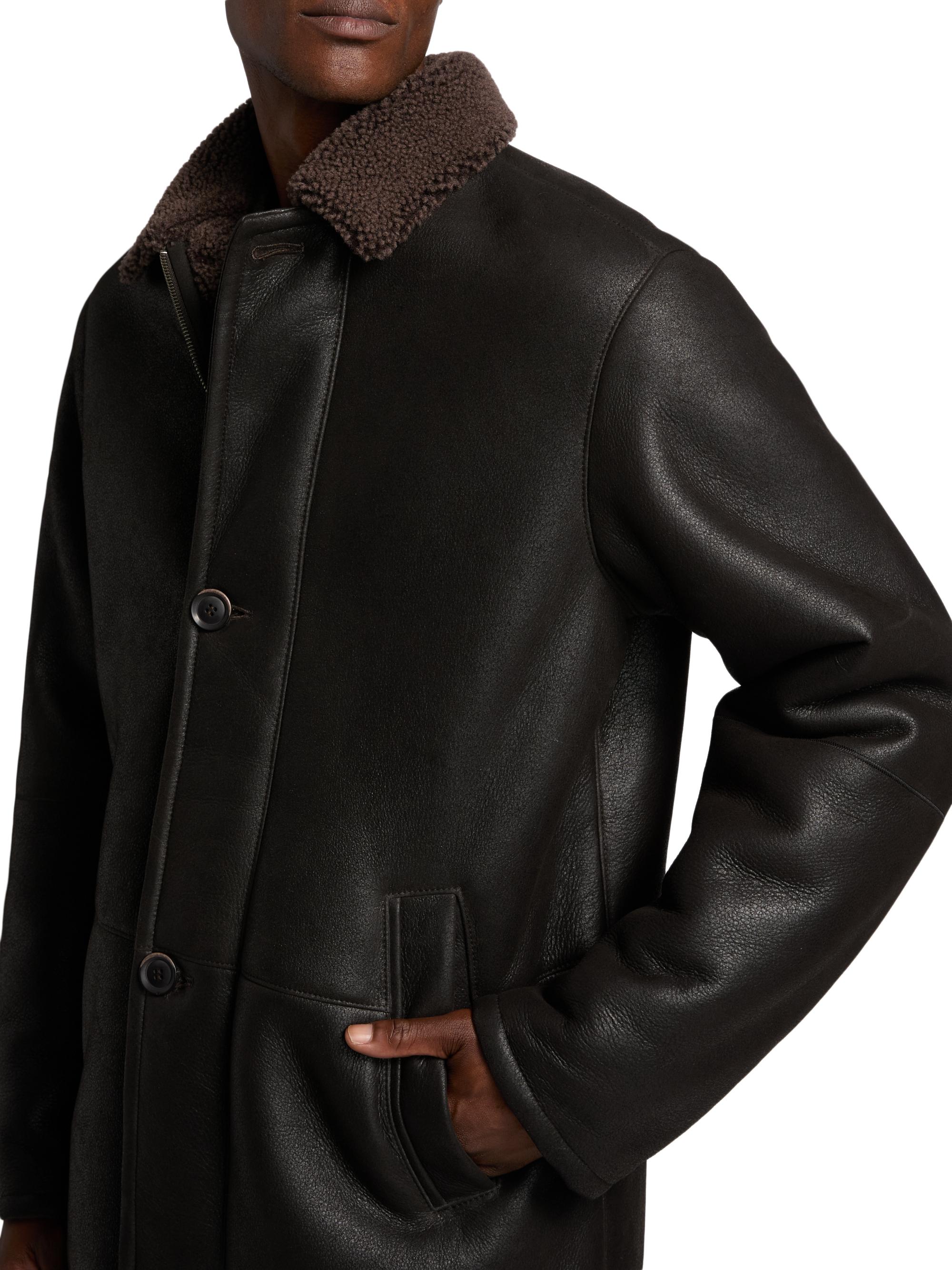 Saks Fifth Avenue COLLECTION Shearling Car Coat | Saks Fifth Avenue