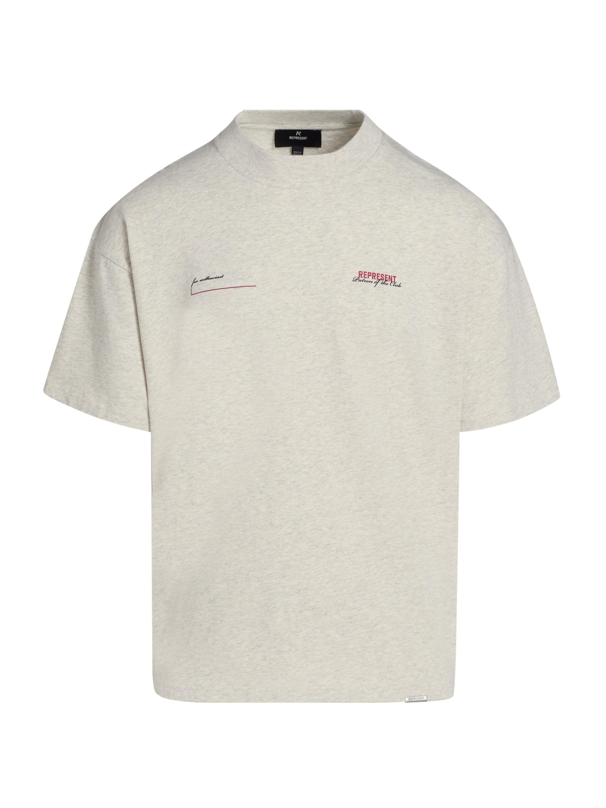 Represent Men's Patron of the Club T-Shirt - Cream Marl | Thumbnail 8