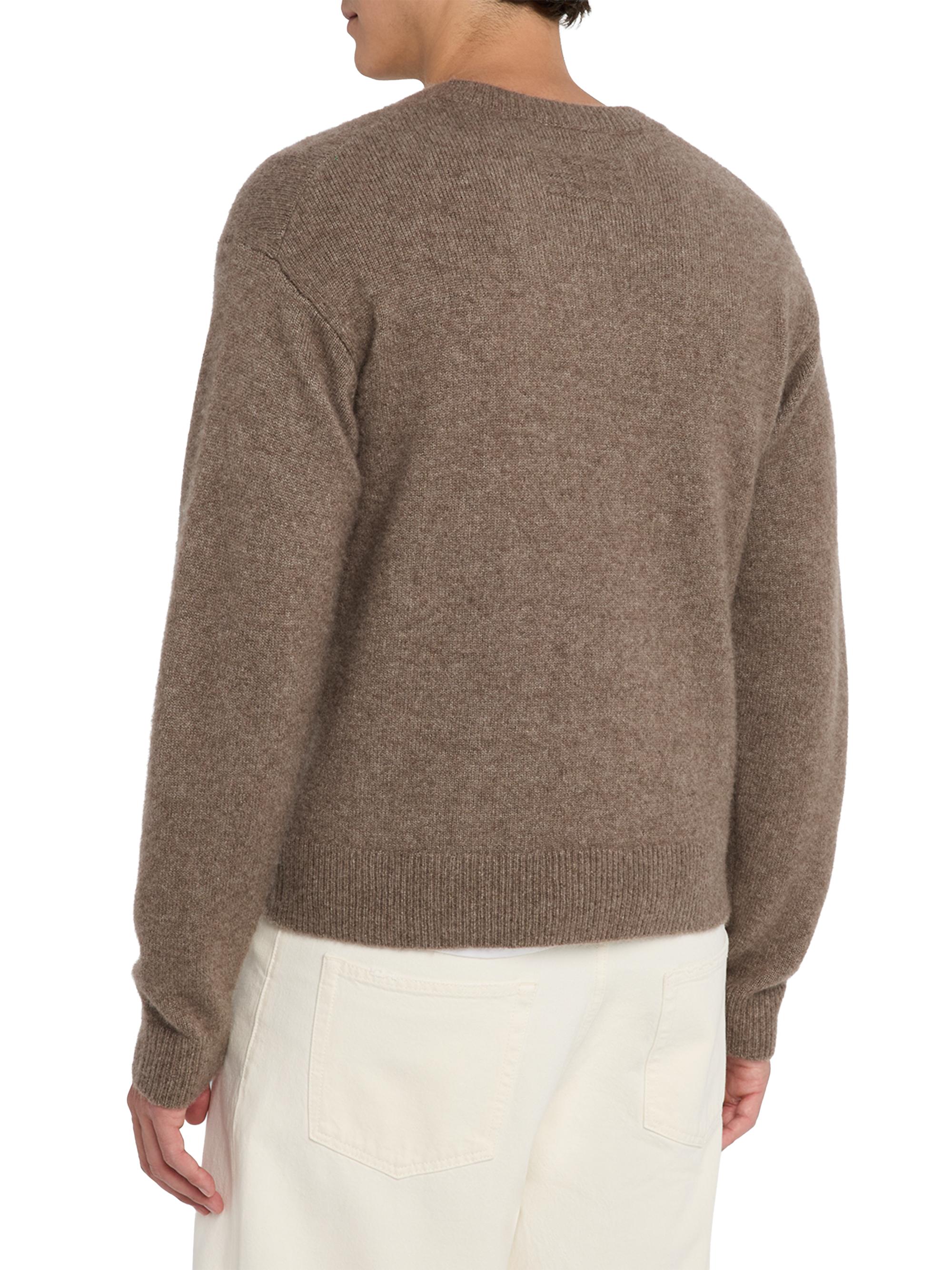 ★★キヨ★★ Cashmere Border Thermal Knit Frame Cashmere-Silk V-Neck Sweater | Saks Fifth Avenue