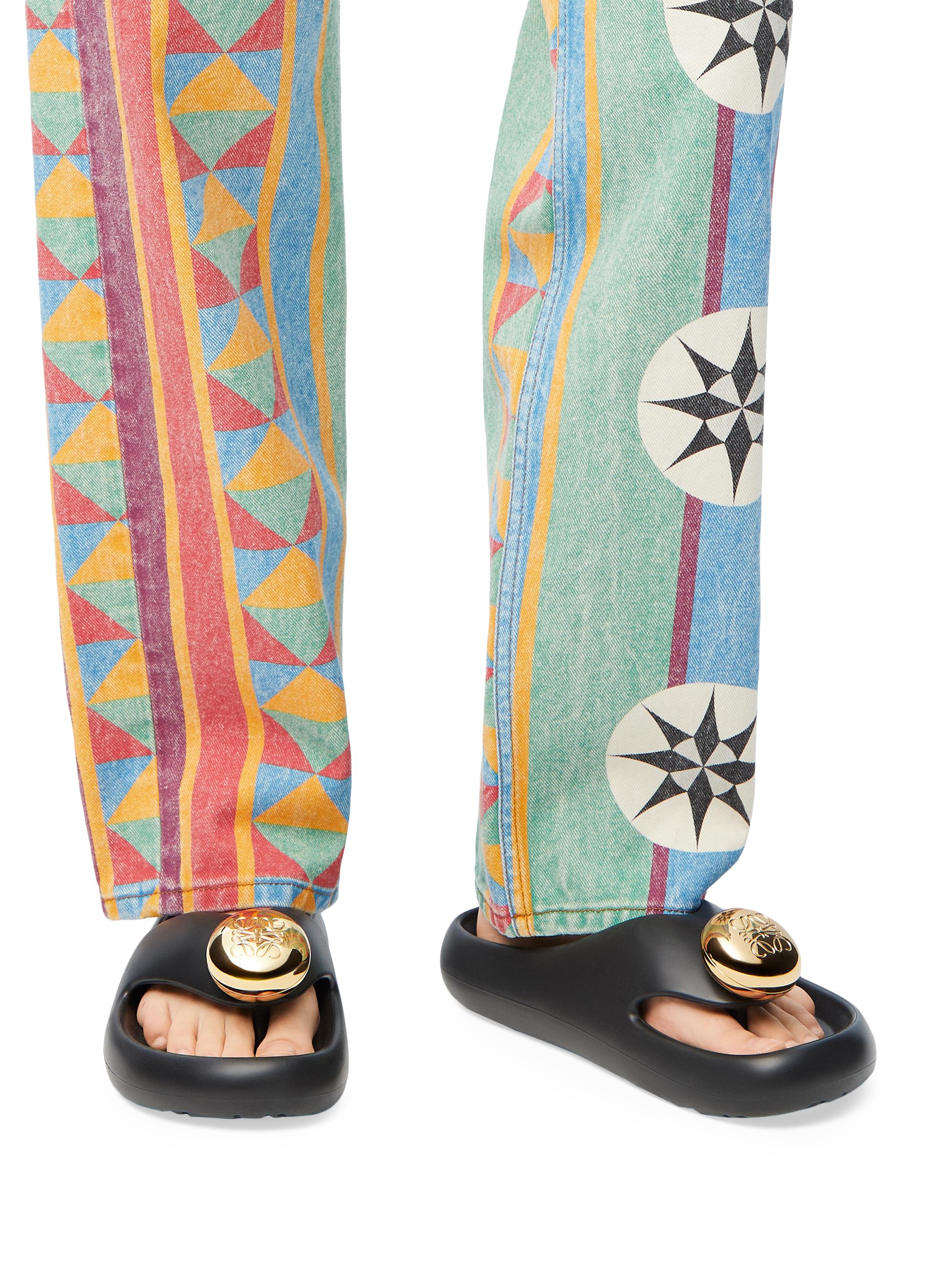 LOEWE LOEWE x Paula's Ibiza Foam Pebble Toe Post Sandals | Saks