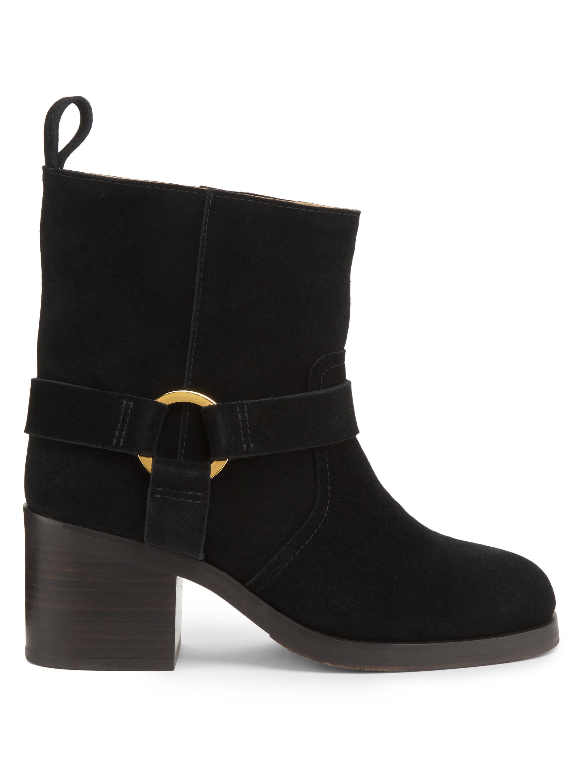 Odissì Women's Hailey 65MM Suede Ankle Boots - Black