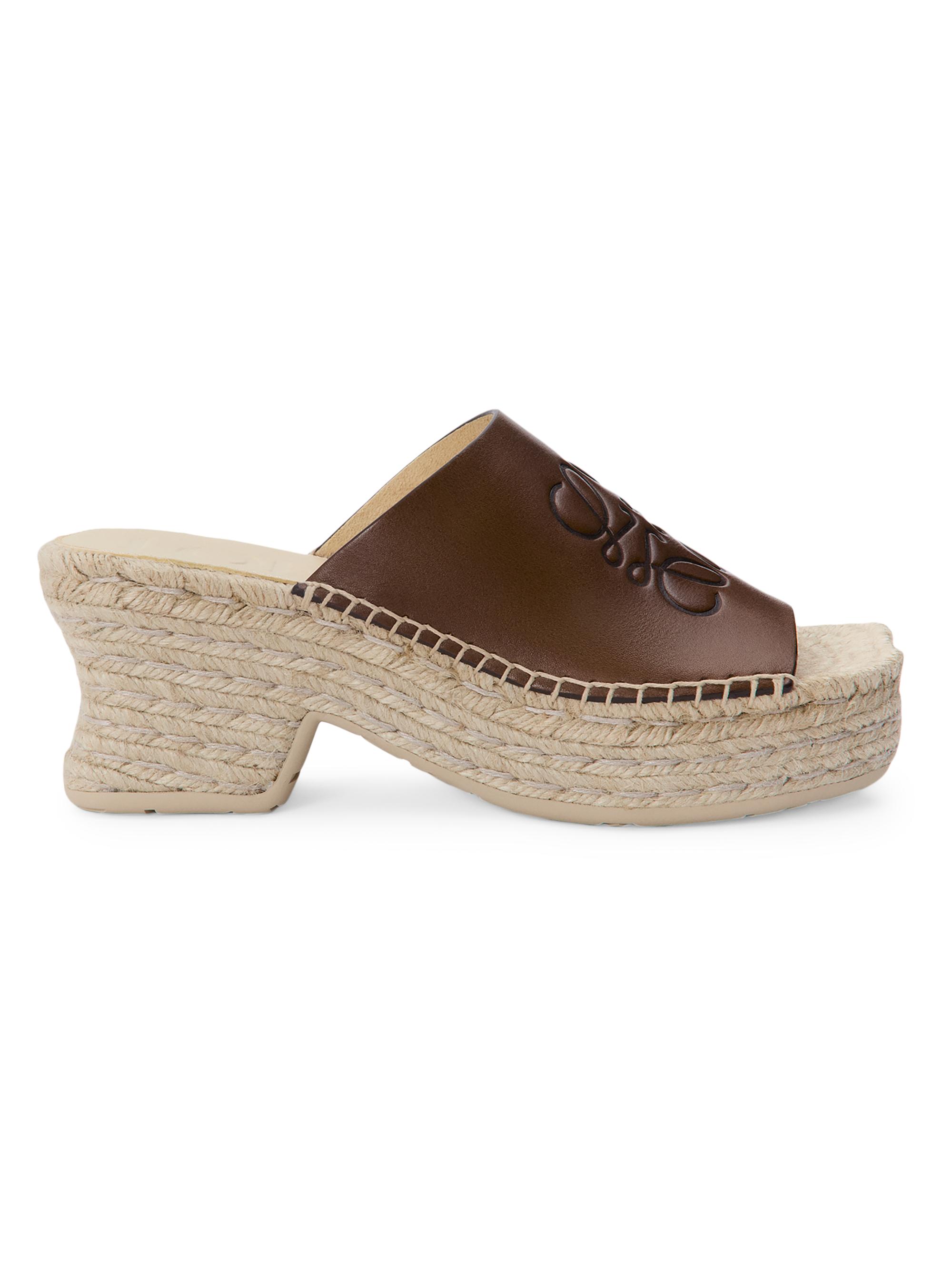 LOEWE Women's  x Paula's Ibiza Petal 80MM Platform Espadrilles - Brown