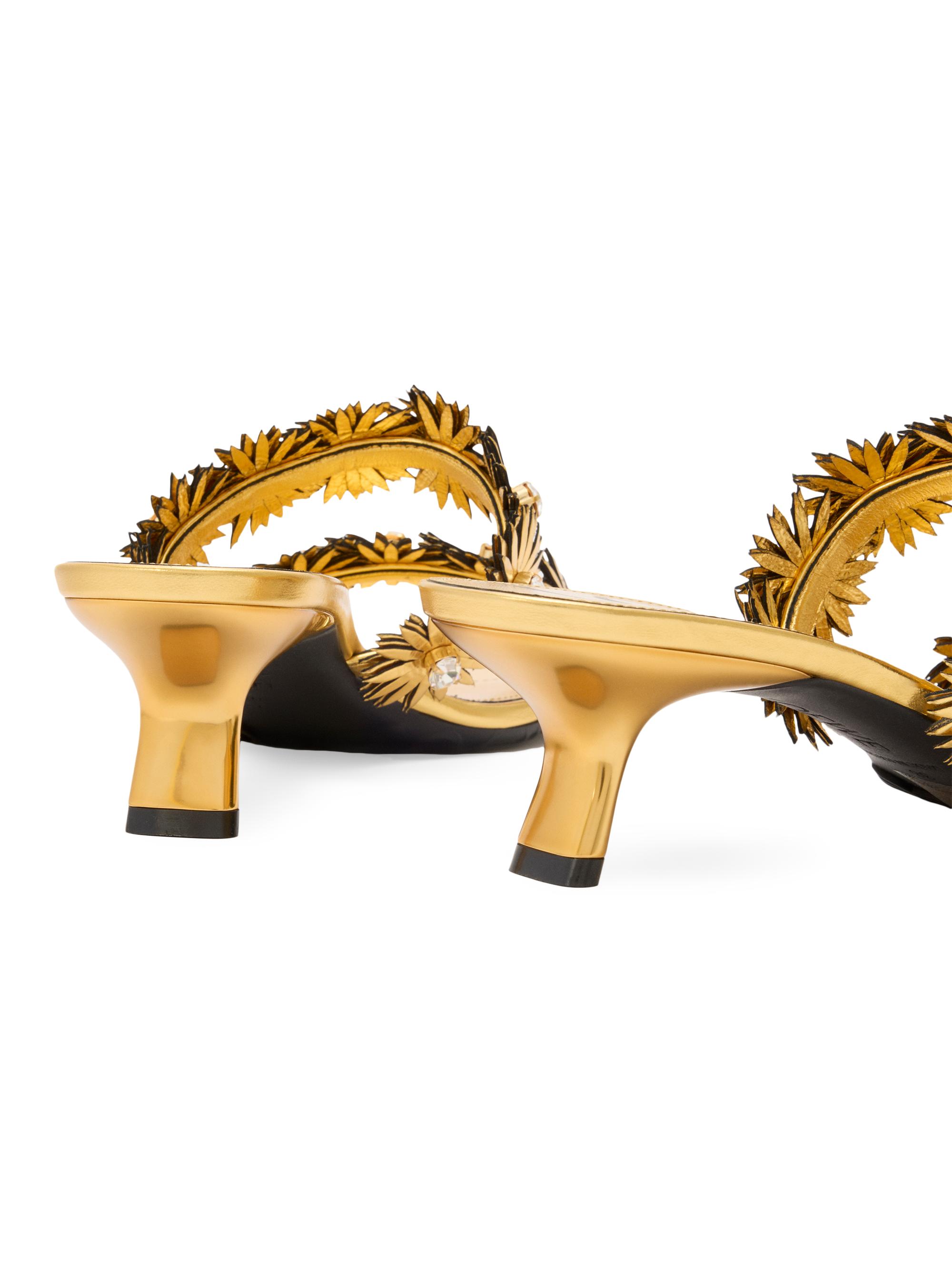 LOEWE LOEWE x Paula's Ibiza Petal Flower 45MM Leather Sandals